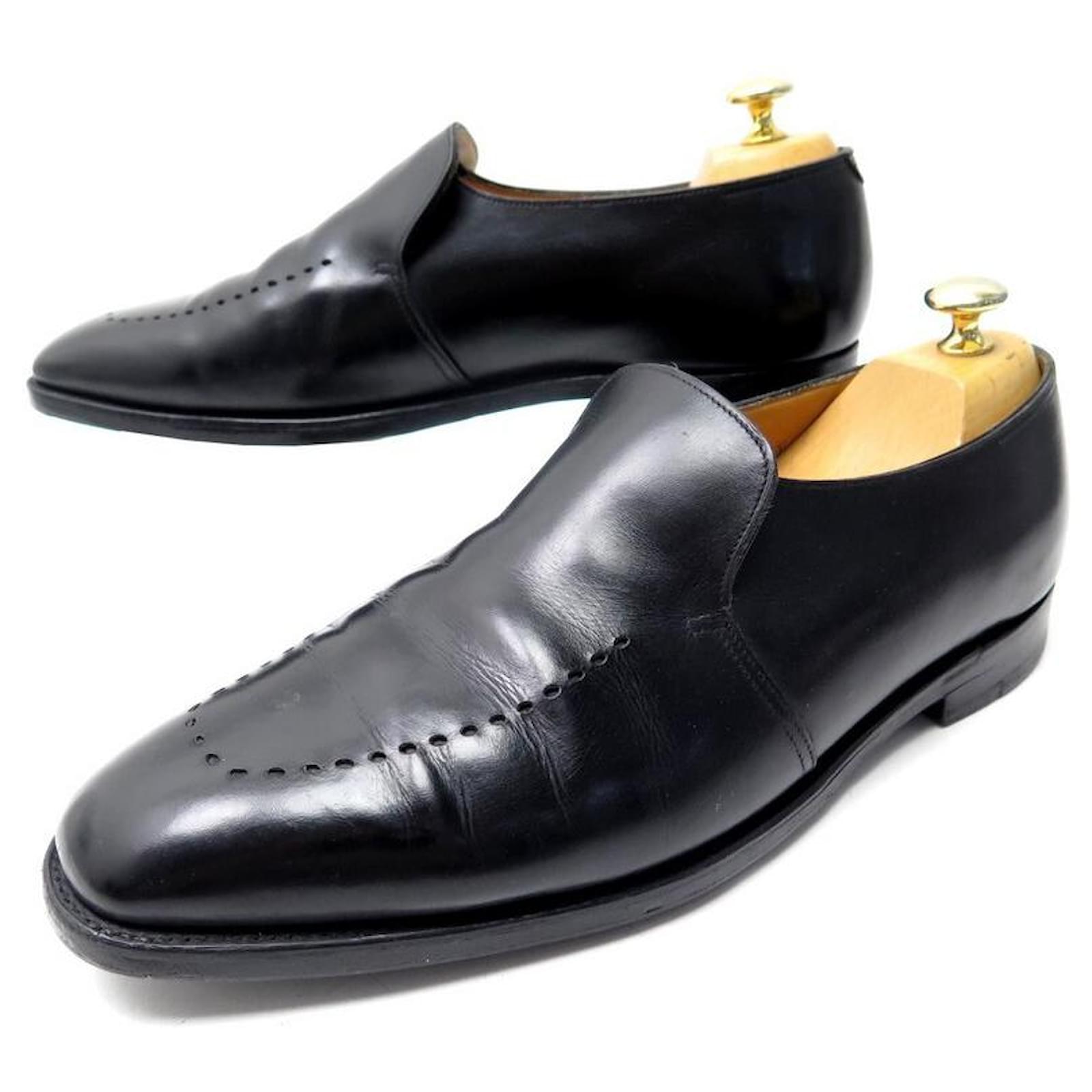 CHAUSSURES JOHN LOBB JIVE 10E 44 MOCASSINS EN CUIR NOIR BLACK LOAFER