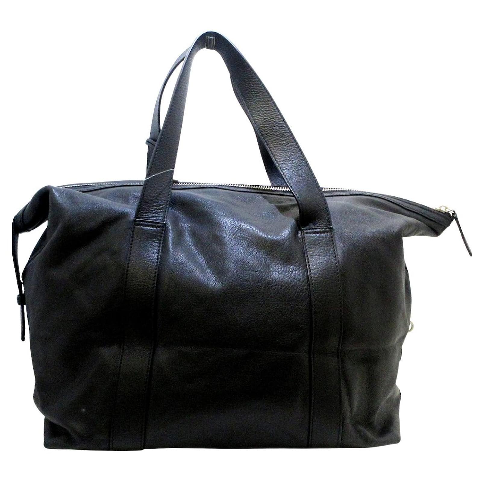 PRADA TRAVEL BAG Black Leather ref.491714 - Joli Closet