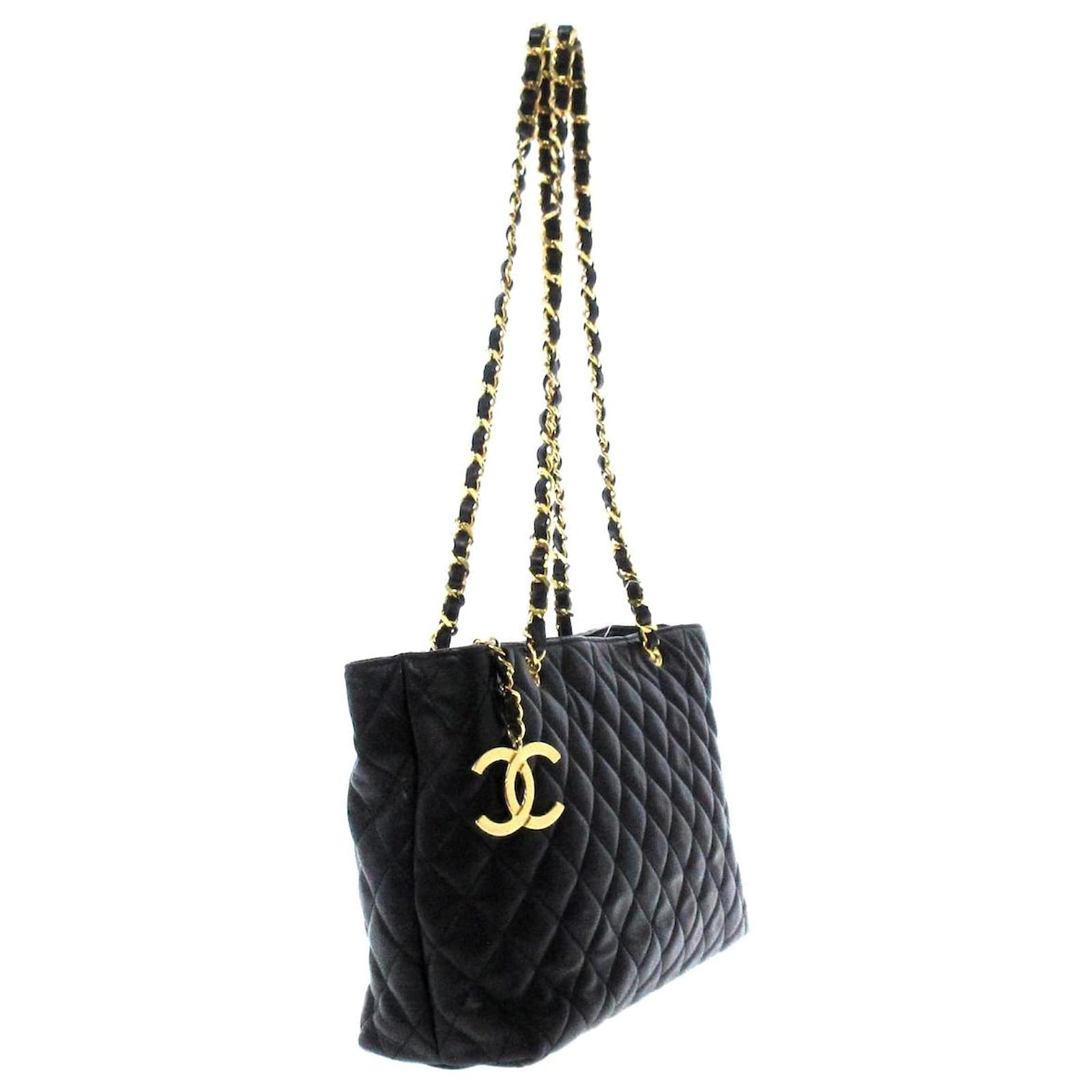 Chanel Womens Shoulder Bags, Black, 24cm