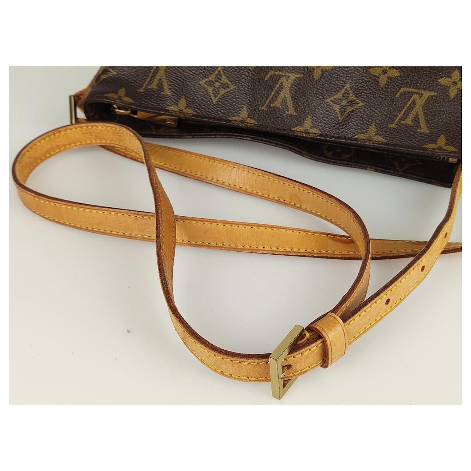 Louis Vuitton Trotteur shoulder bag Brown Cloth ref.492321 - Joli
