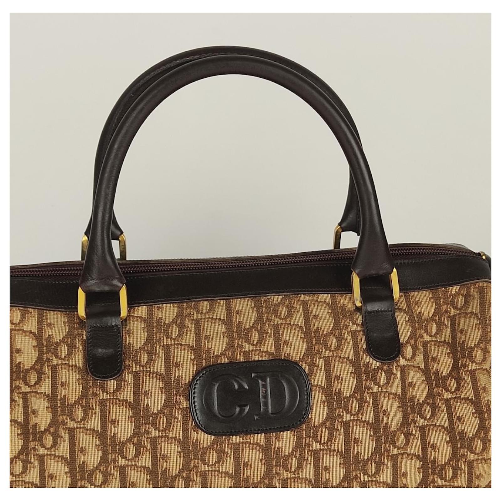 Dior Trotter Shoulder Bag Brown Cloth ref.174390 - Joli Closet