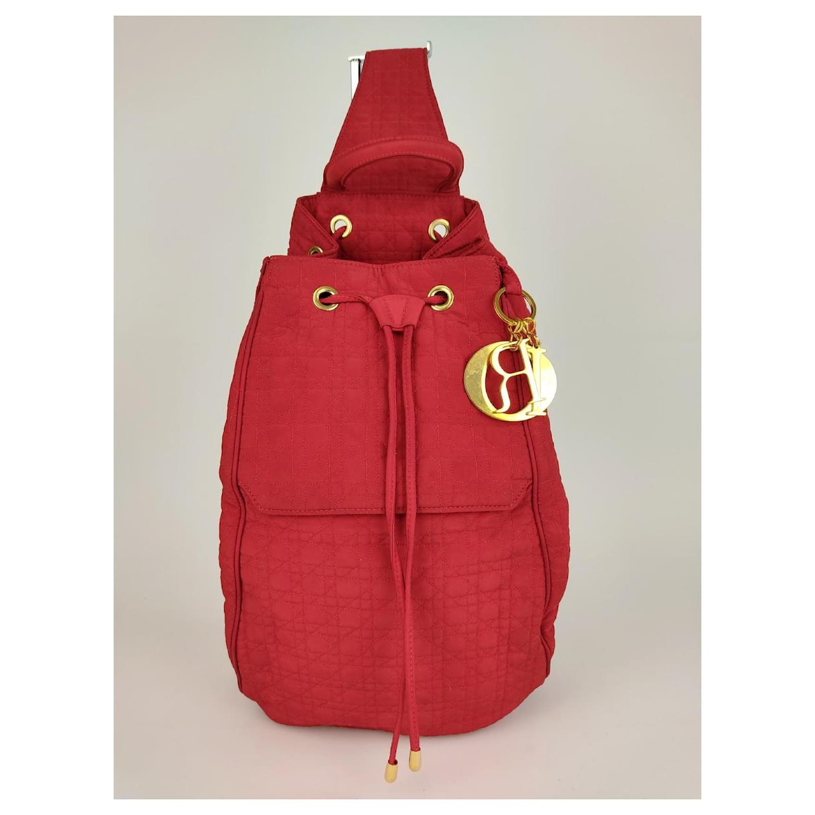 dior backpack red