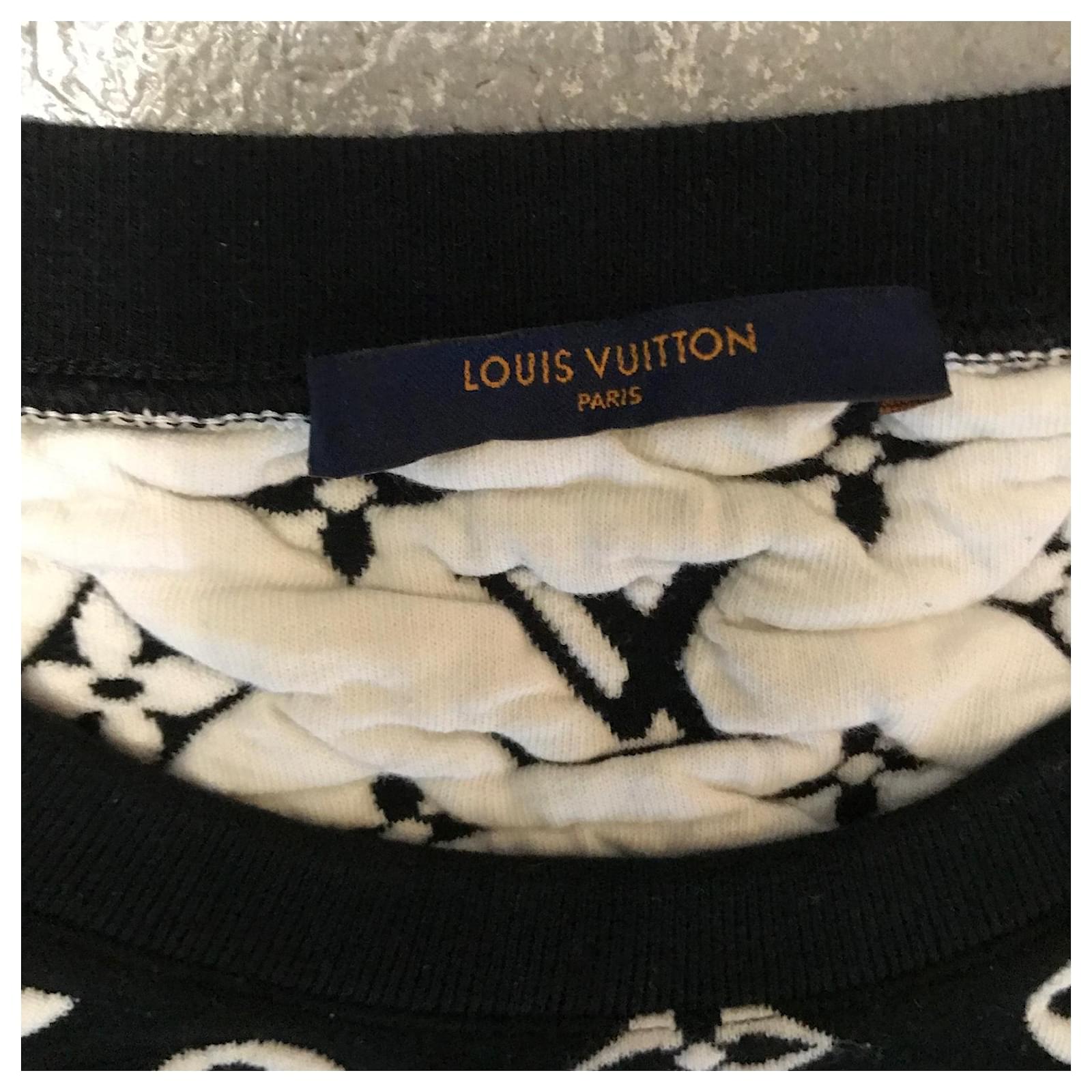 Louis Vuitton Pullover Schwarz Baumwolle Polyamid ref.493192 - Joli Closet
