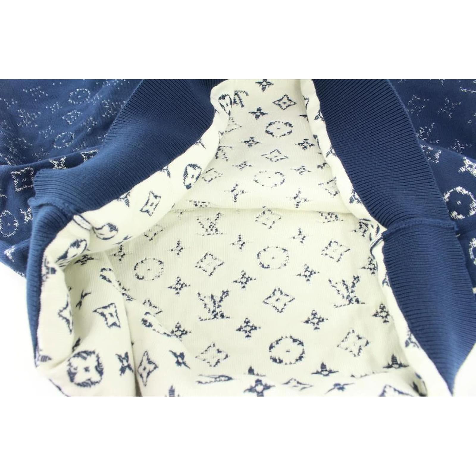Louis Vuitton Men LVSE Monogram Degrade Crewneck Cotton Gradient Monogram  Blue - LULUX