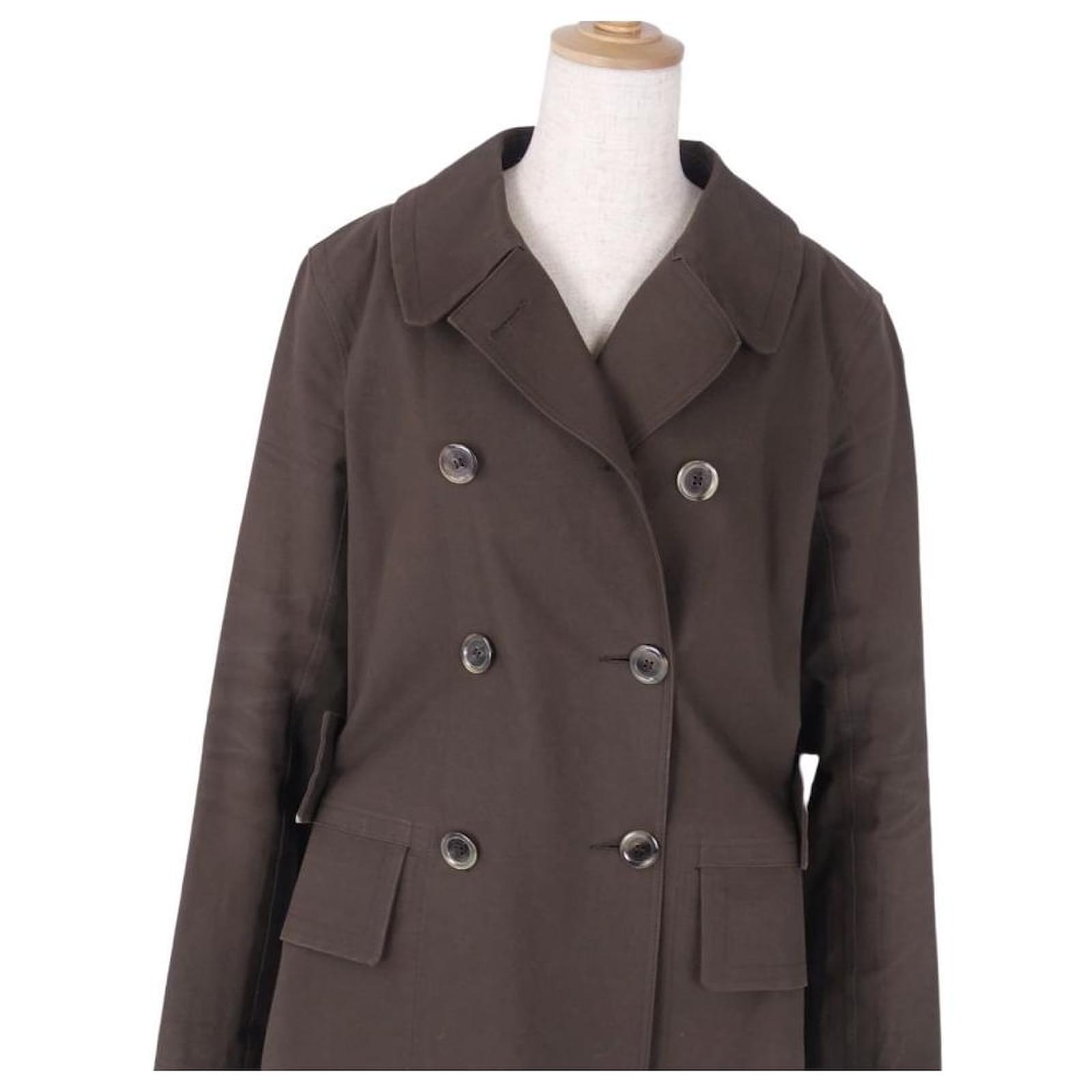 LOUIS VUITTON MACKINTOSH Coat Trench Coat Rubberized Cotton Back Monogram  Outerwear Women's Brown Size 40 (M Equivalent) ref.493938 - Joli Closet