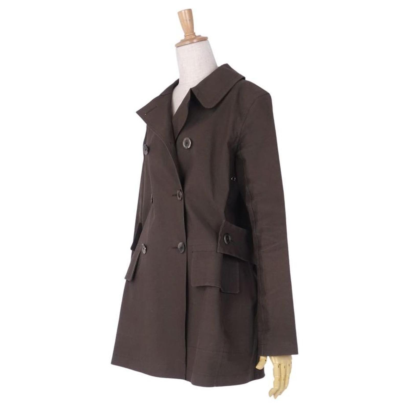 LOUIS VUITTON MACKINTOSH Coat Trench Coat Rubberized Cotton Back Monogram  Outerwear Women's Brown Size 40 (M Equivalent) ref.493938 - Joli Closet