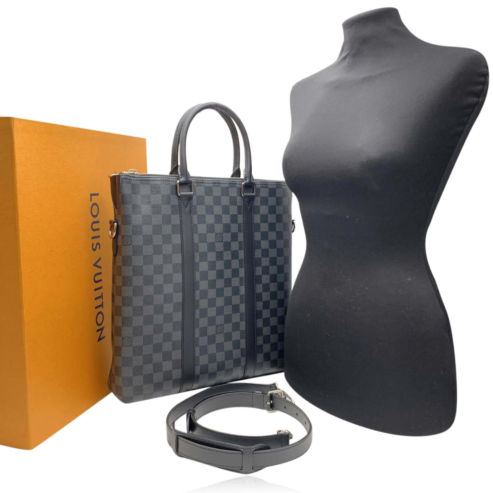 Louis Vuitton Toile Damier Graphite Anton 2 way Tote Bag avec sangle