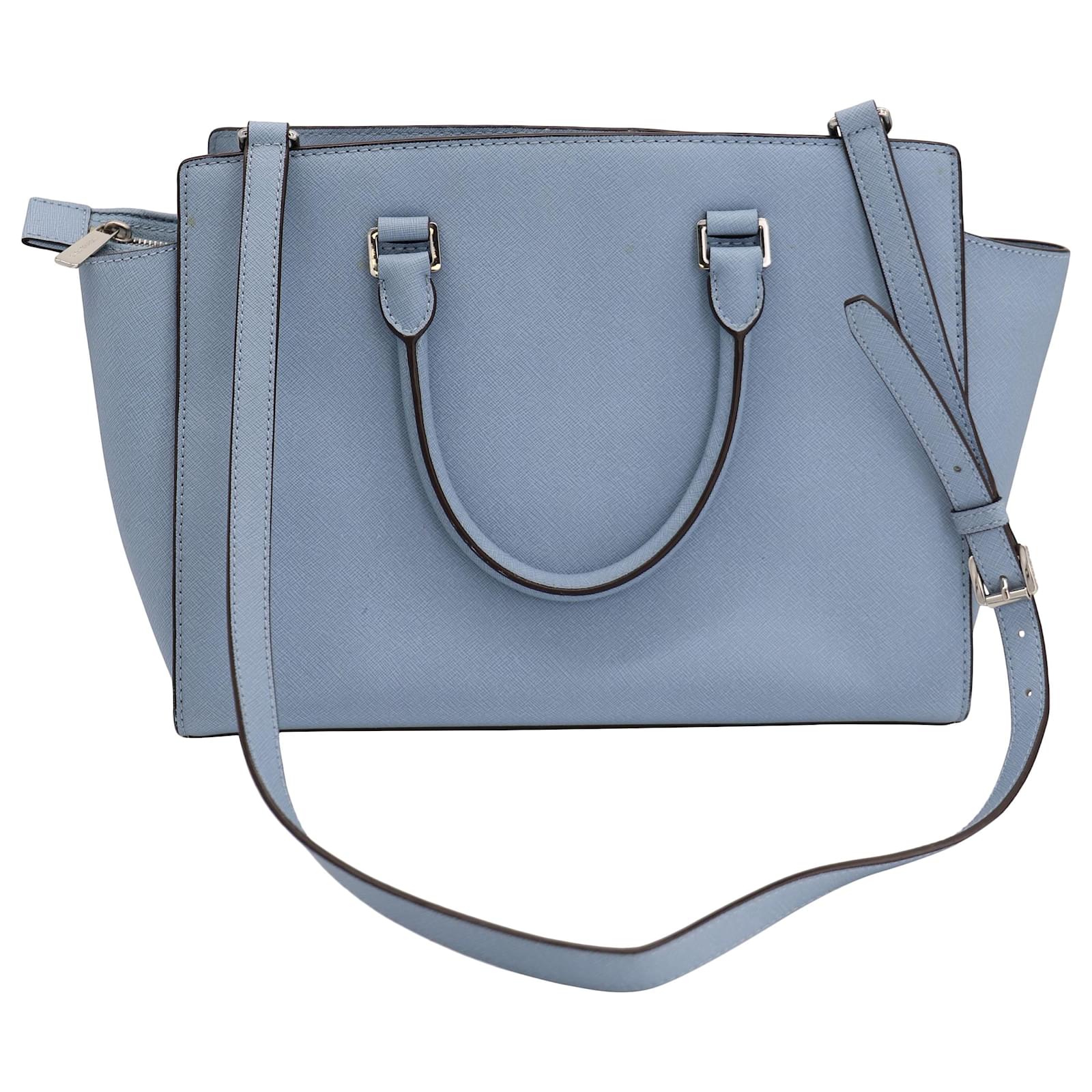 Selma leather tote Michael Kors Blue in Leather - 14798081