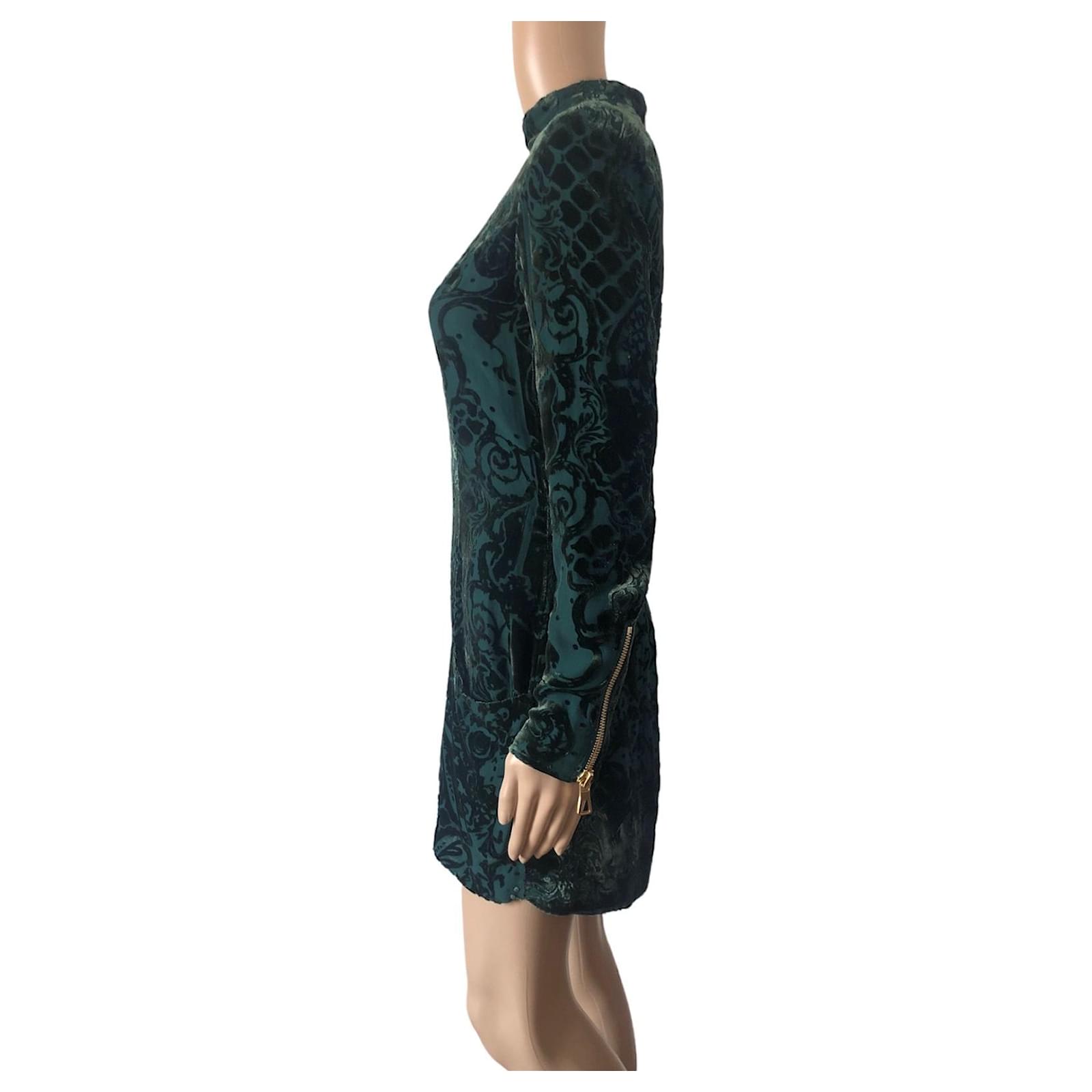 Balmain pour H&M Balmain x H&M green dress Viscose ref.JC495586 (Sold) -  Joli Closet