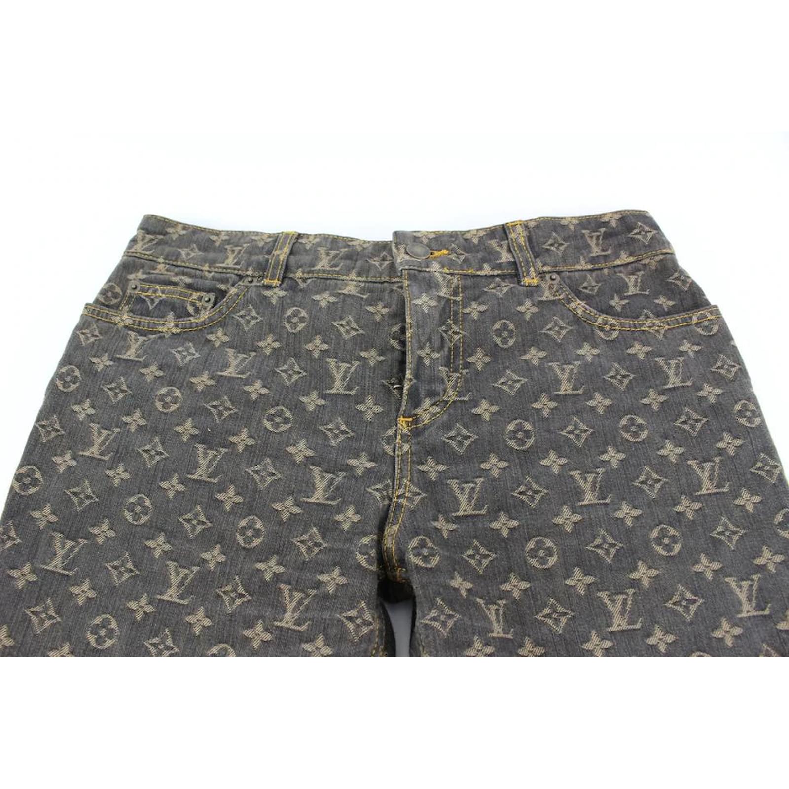 Louis Vuitton Women's US 10 Brown Monogram Denim Jeans Pants ref.495711 -  Joli Closet