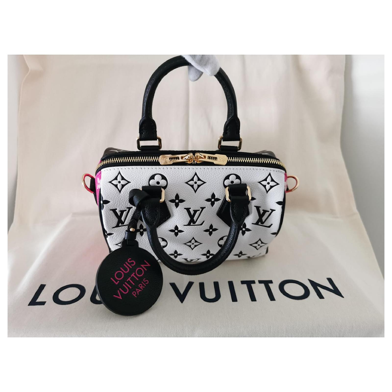 Louis Vuitton Spring Escape Bandouliere Speedy 20 Pink Black White NEW