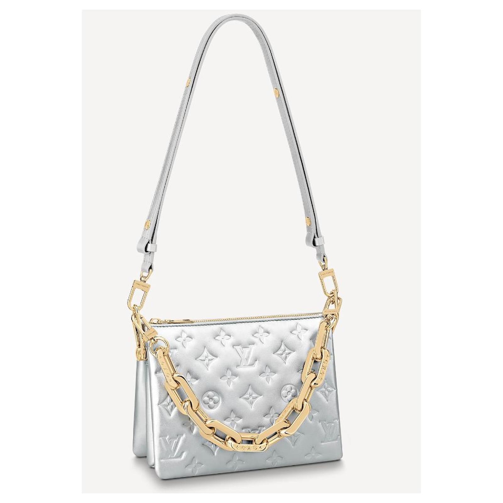 Louis Vuitton LV Coussin BB bag new Silvery Leather ref.495889 - Joli Closet