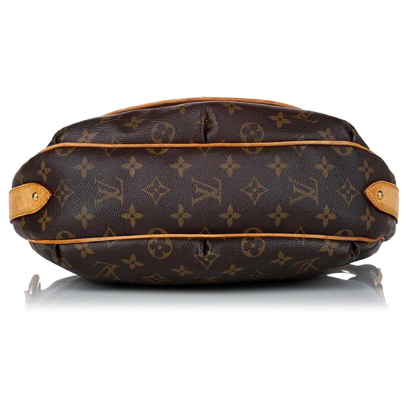 Twist Louis Vuitton Brown Monogram Tulum PM Leather Cloth ref