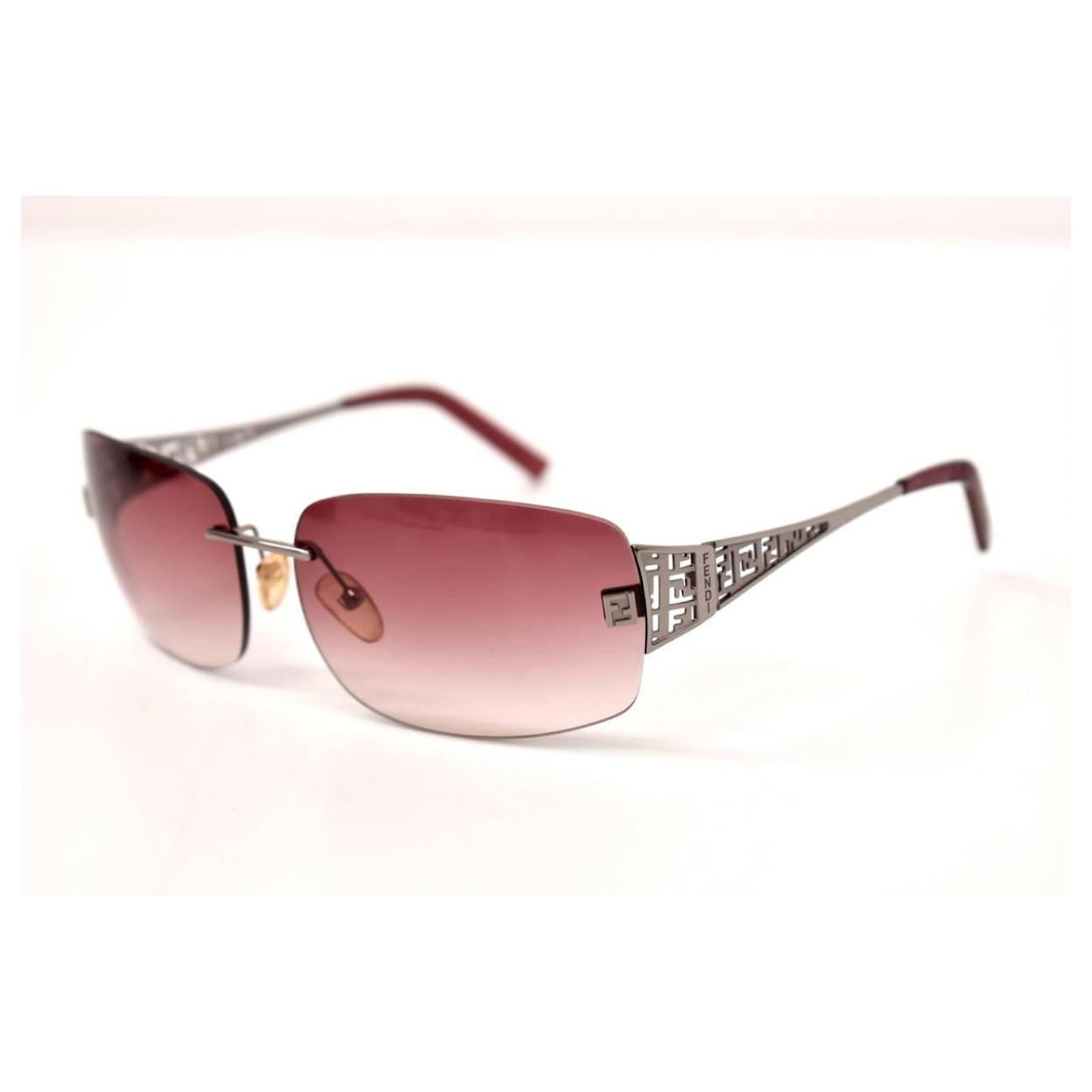 Goggle glasses Fendi Pink in Metal - 35775747