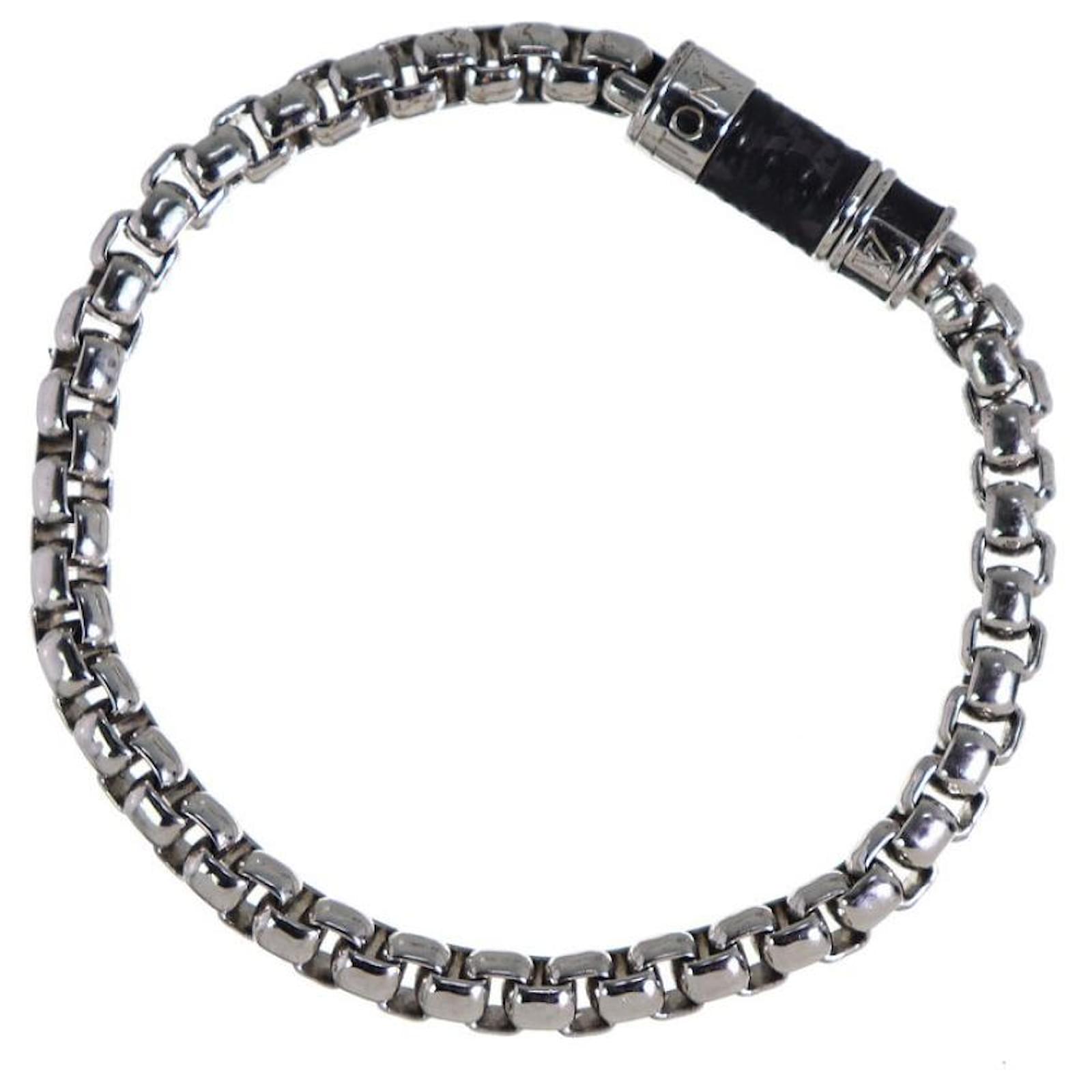 Shop Louis Vuitton Monogram Chain Bracelet (M63107) by えぷた