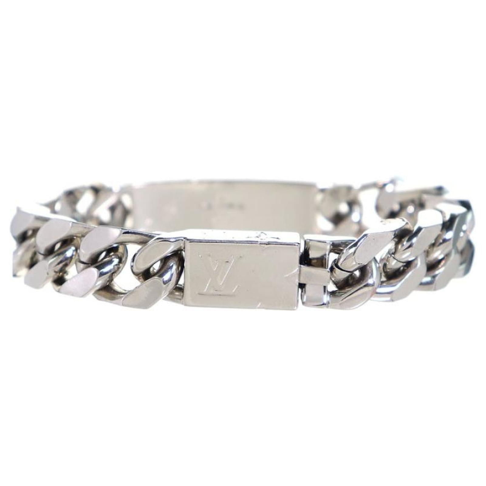 Louis Vuitton Chain bracelet M62486 Men's silver monogram