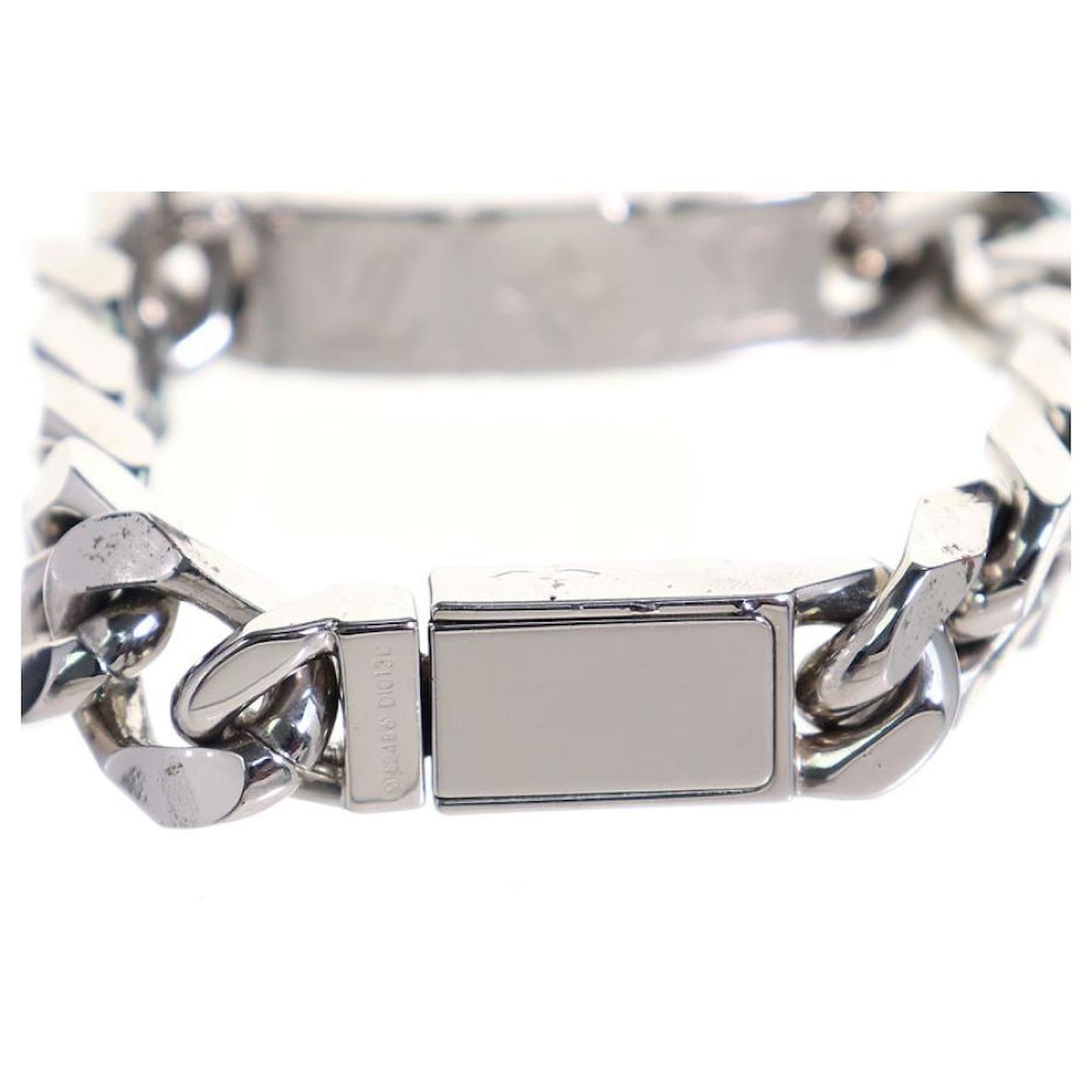 Louis Vuitton Monogram Chain Bracelet Silvery Metal ref.615644
