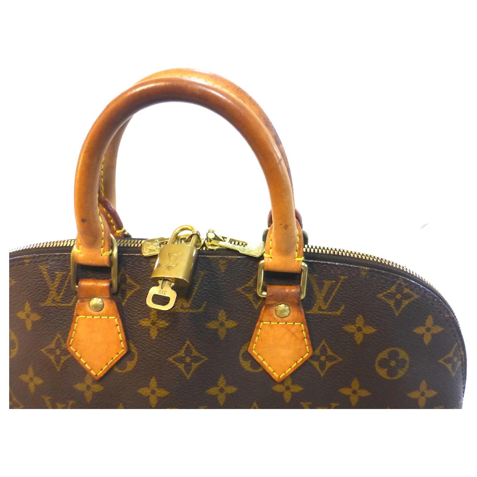 Louis Vuitton ALMA PM MONOGRAM Brown Leather ref.497133 - Joli Closet
