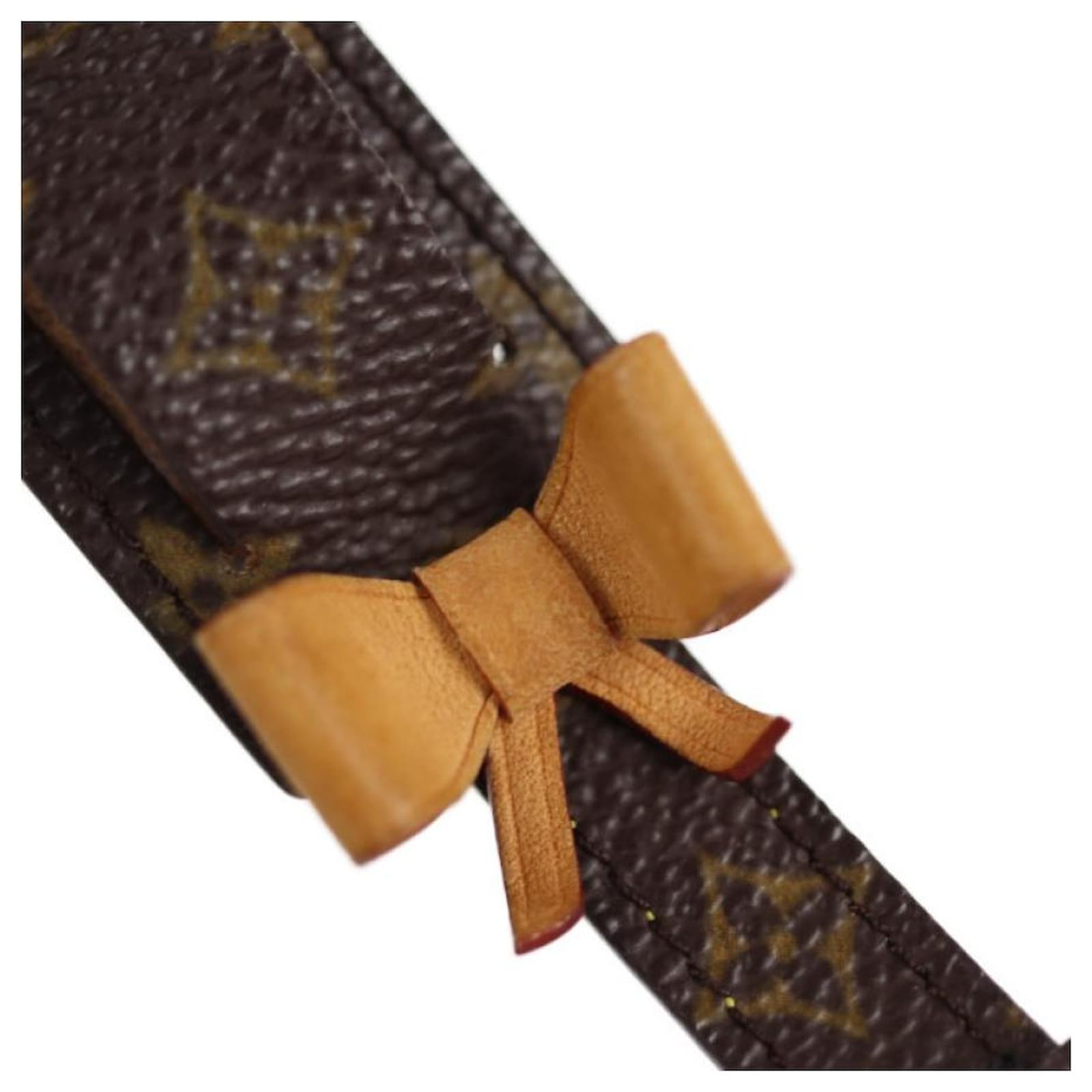 Louis Vuitton tag porte adresse Brown Leather ref.257395 - Joli Closet