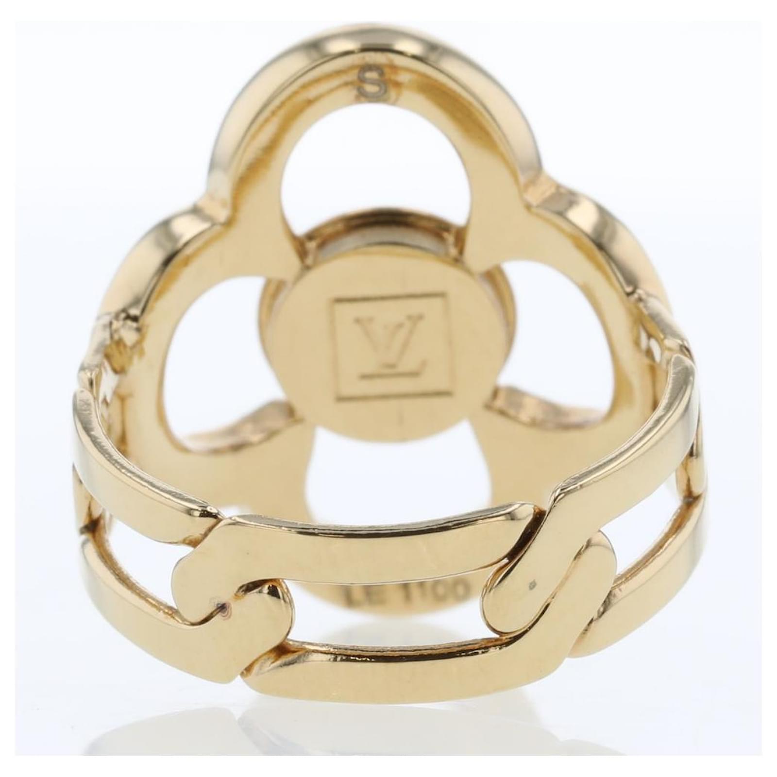 Used] Louis Vuitton Ring Ring Berg Flower Power S Size Golden Gold