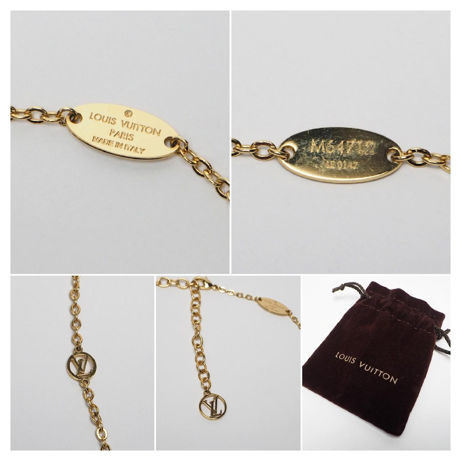 Used] Louis Vuitton Louis Vuitton Collier Lady Lucky Chain Necklace Key  Necklace Pendant Unisex LV Logo Key Ladybug Plated Silvery Red Golden Metal  ref.497192 - Joli Closet