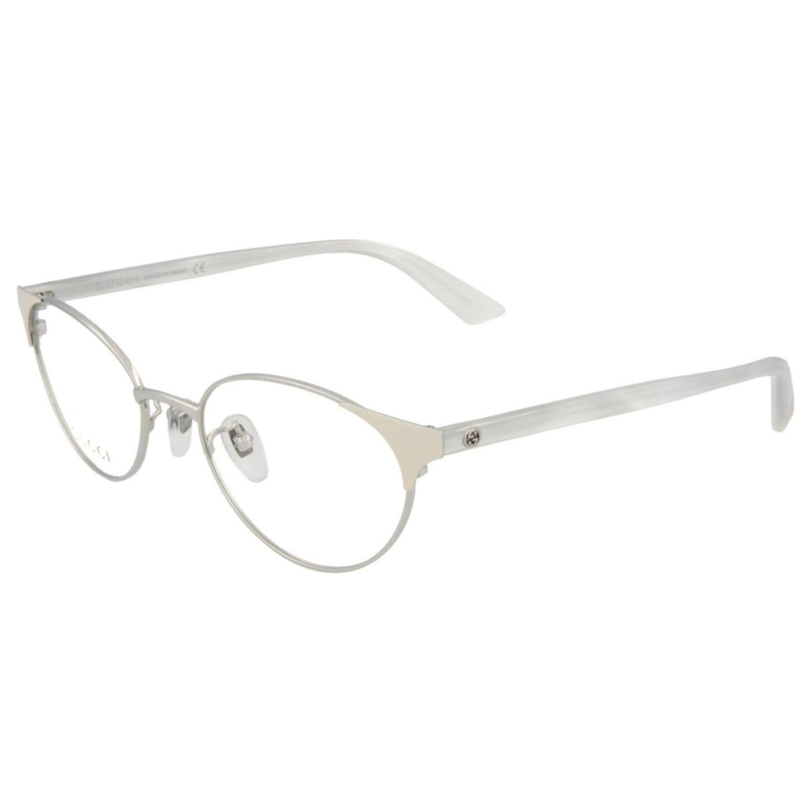 Gucci Round Titanium Optical Glasses White ref.JC497254 