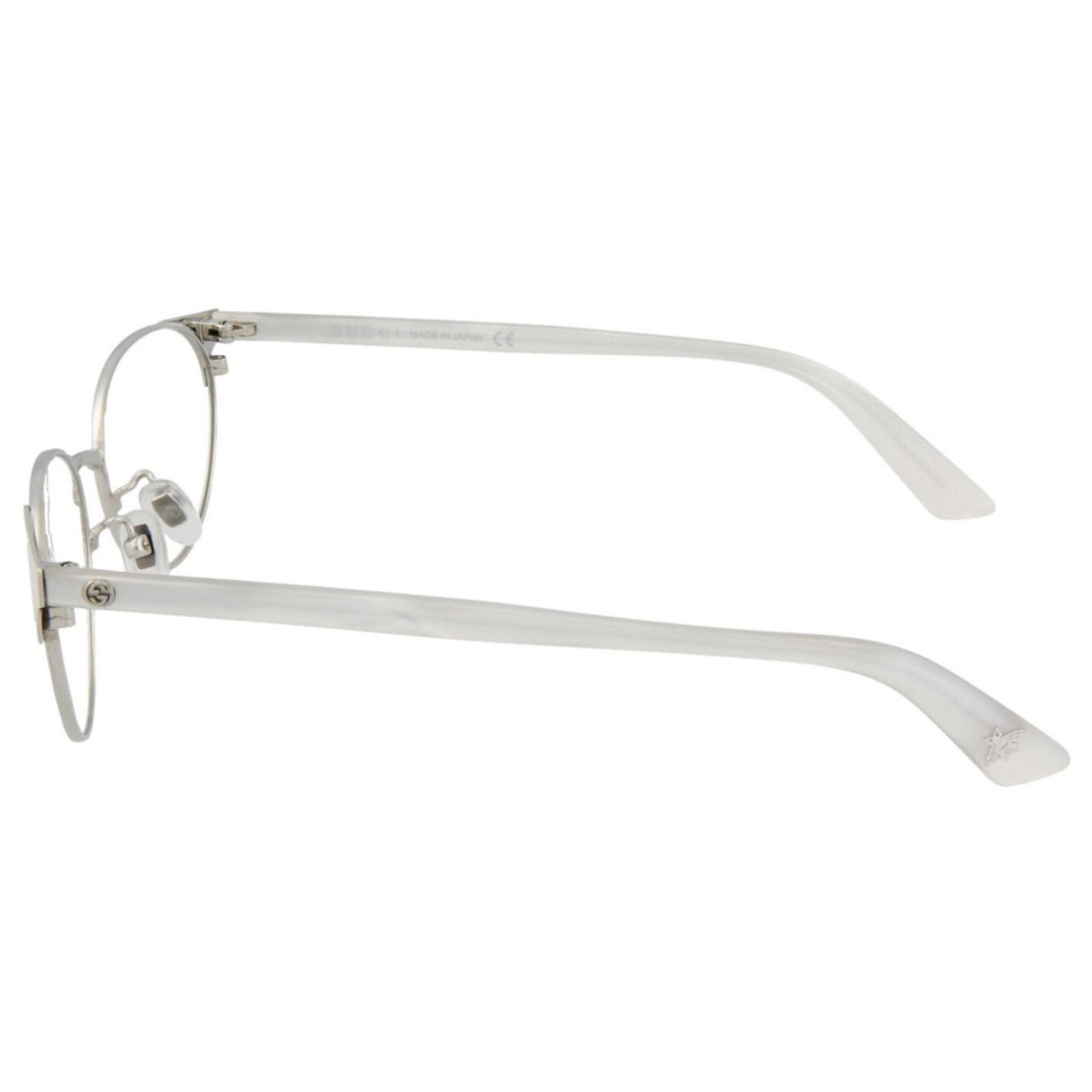 Gucci White Round Titanium Glasses Gucci Round Titanium Optical Glasses White ref.JC497254  main image 3