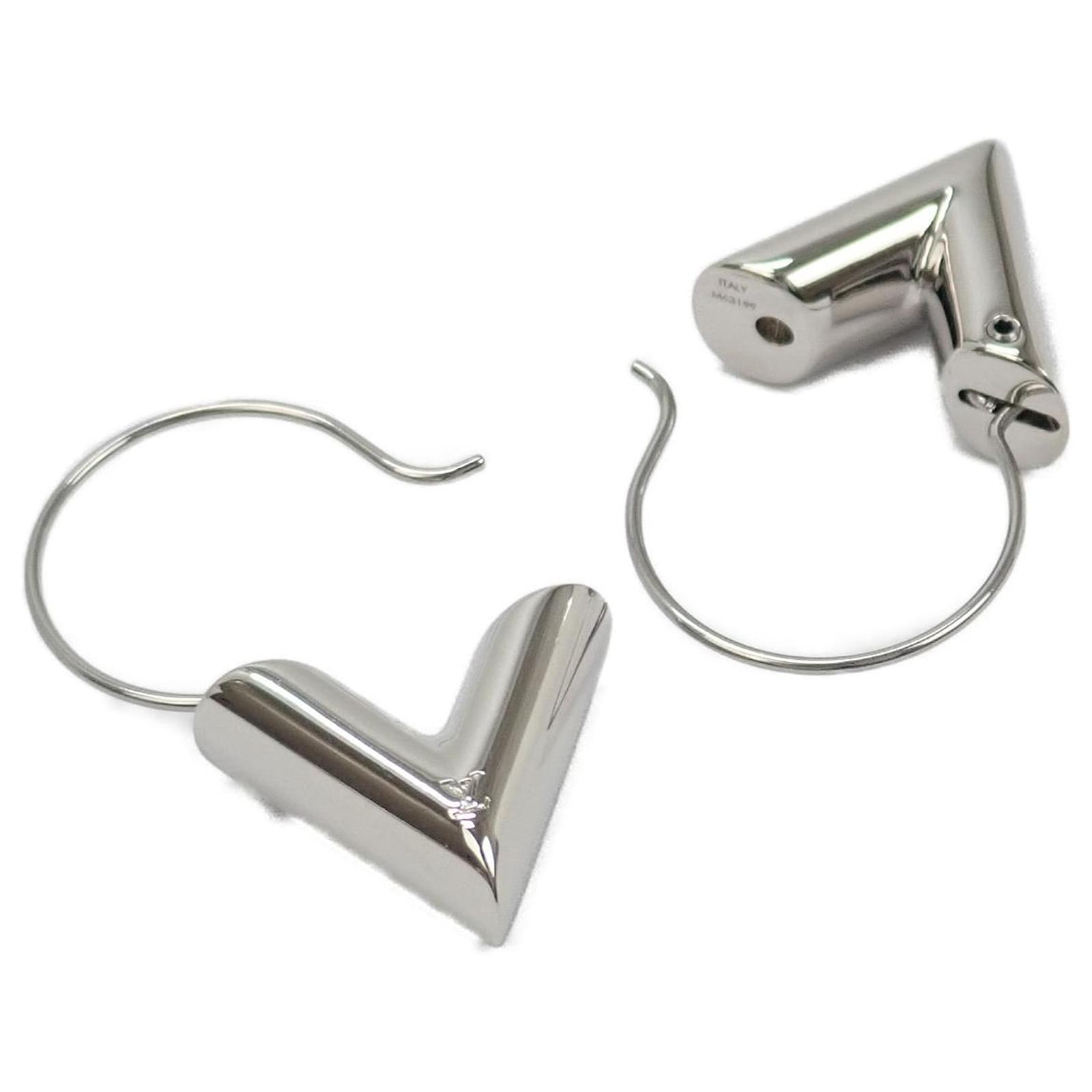 Used] LOUIS VUITTON Louis Vuitton hoop earrings Escentual V earrings  ref.497482 - Joli Closet