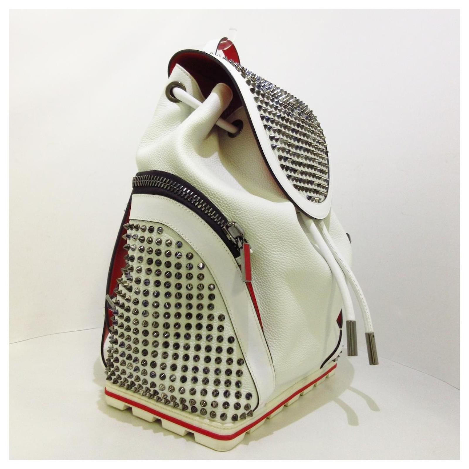 Christian Louboutin Explorafunk White Leather ref.497671 Joli Closet