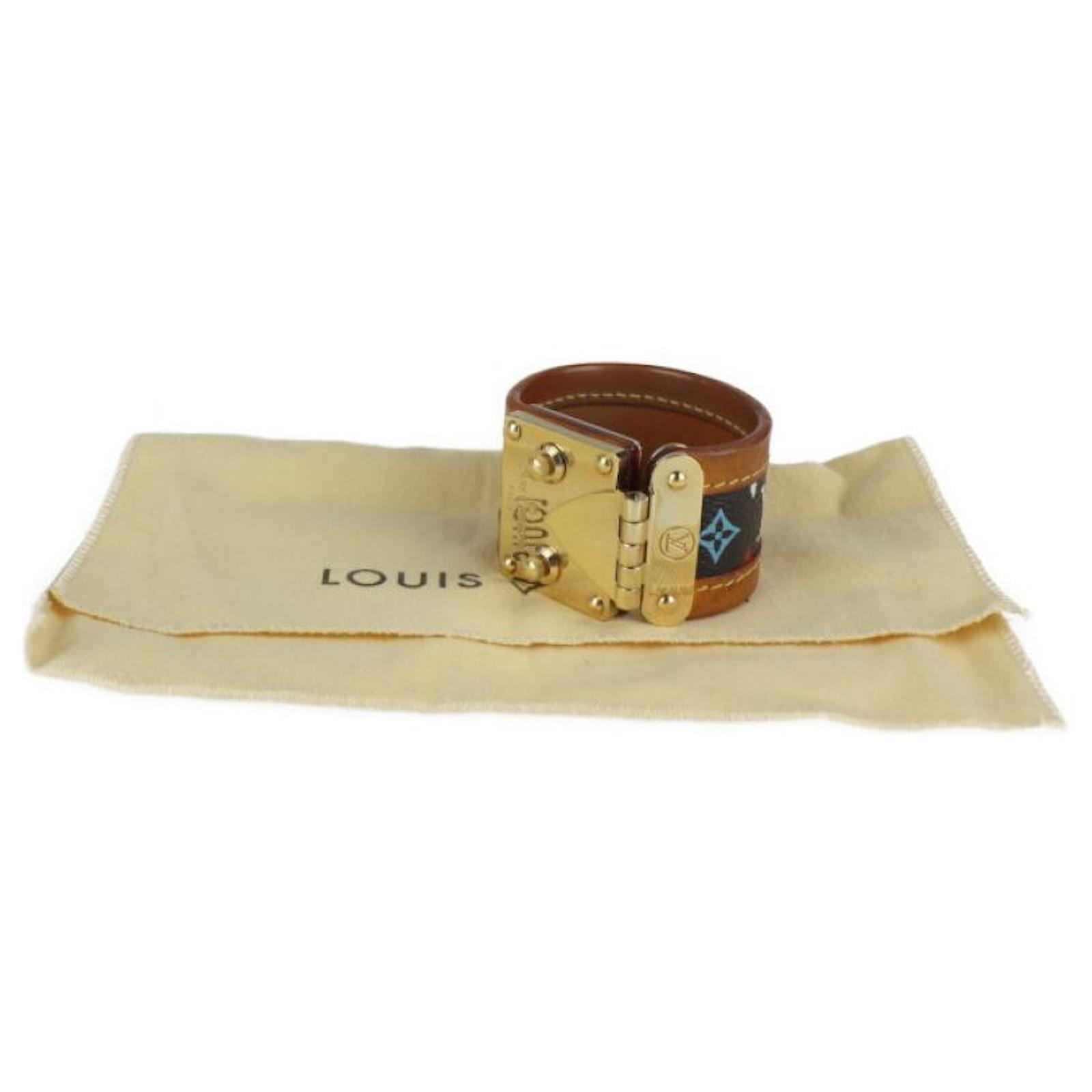 Used] Louis Vuitton Brasserie Cerule Bracelet Monogram Multicolor Noir  Black Bangle Multiple colors ref.498296 - Joli Closet