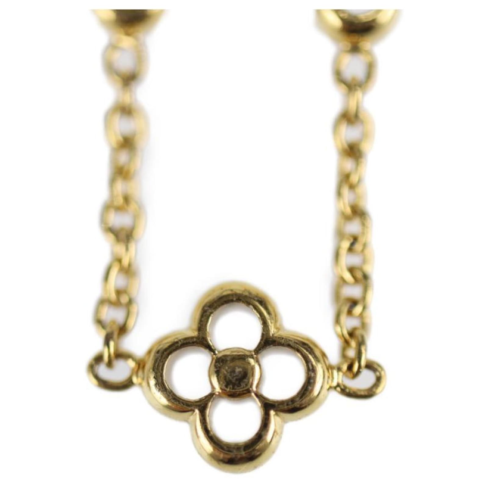 LOUIS VUITTON Louis Vuitton Brasserie Roman Holiday LV Bracelet M80273  Metal Gold Circle Monogram Flower Key | eLADY Globazone