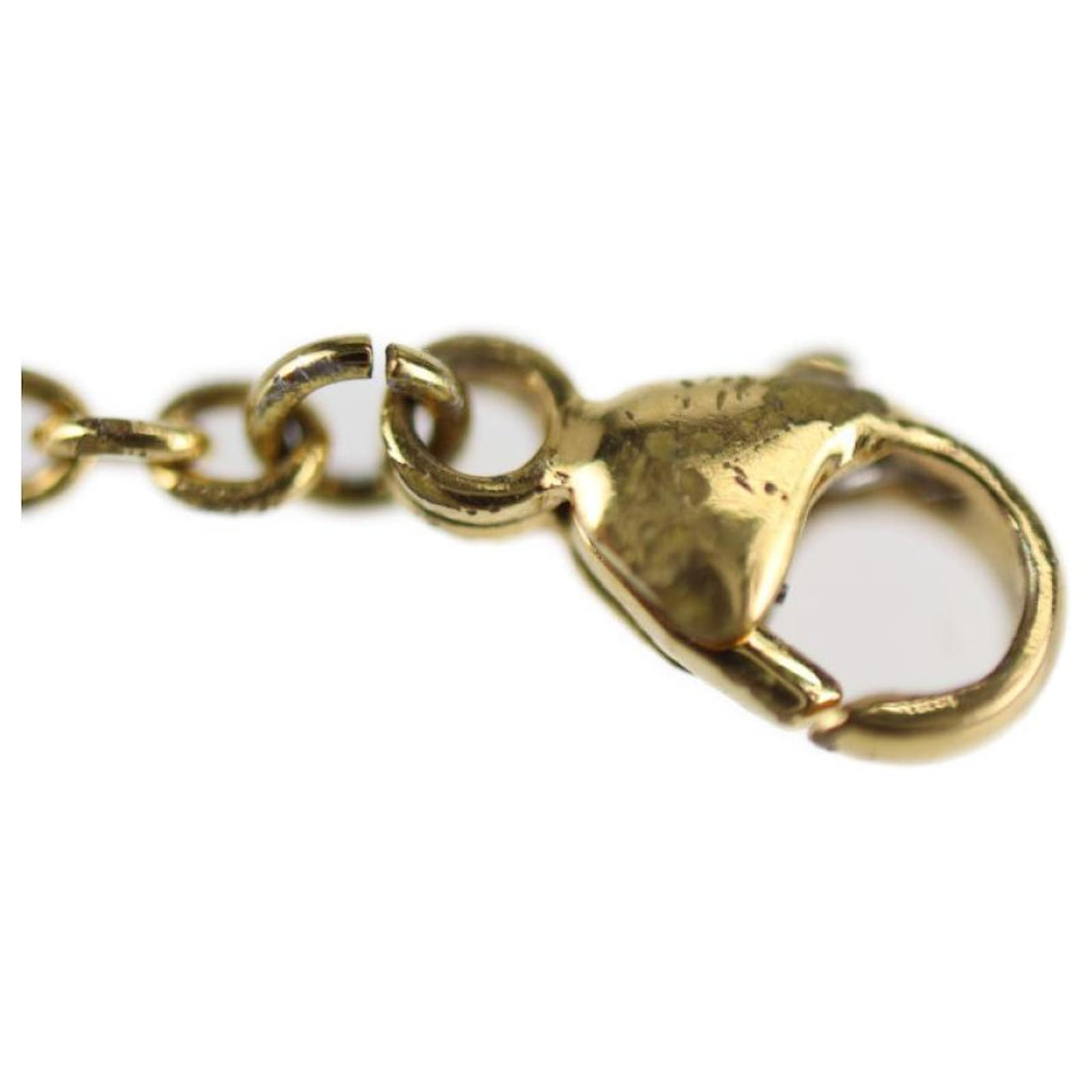 Used] Louis Vuitton Flowerful LV Circle M68127 Bracelet Metal Gold