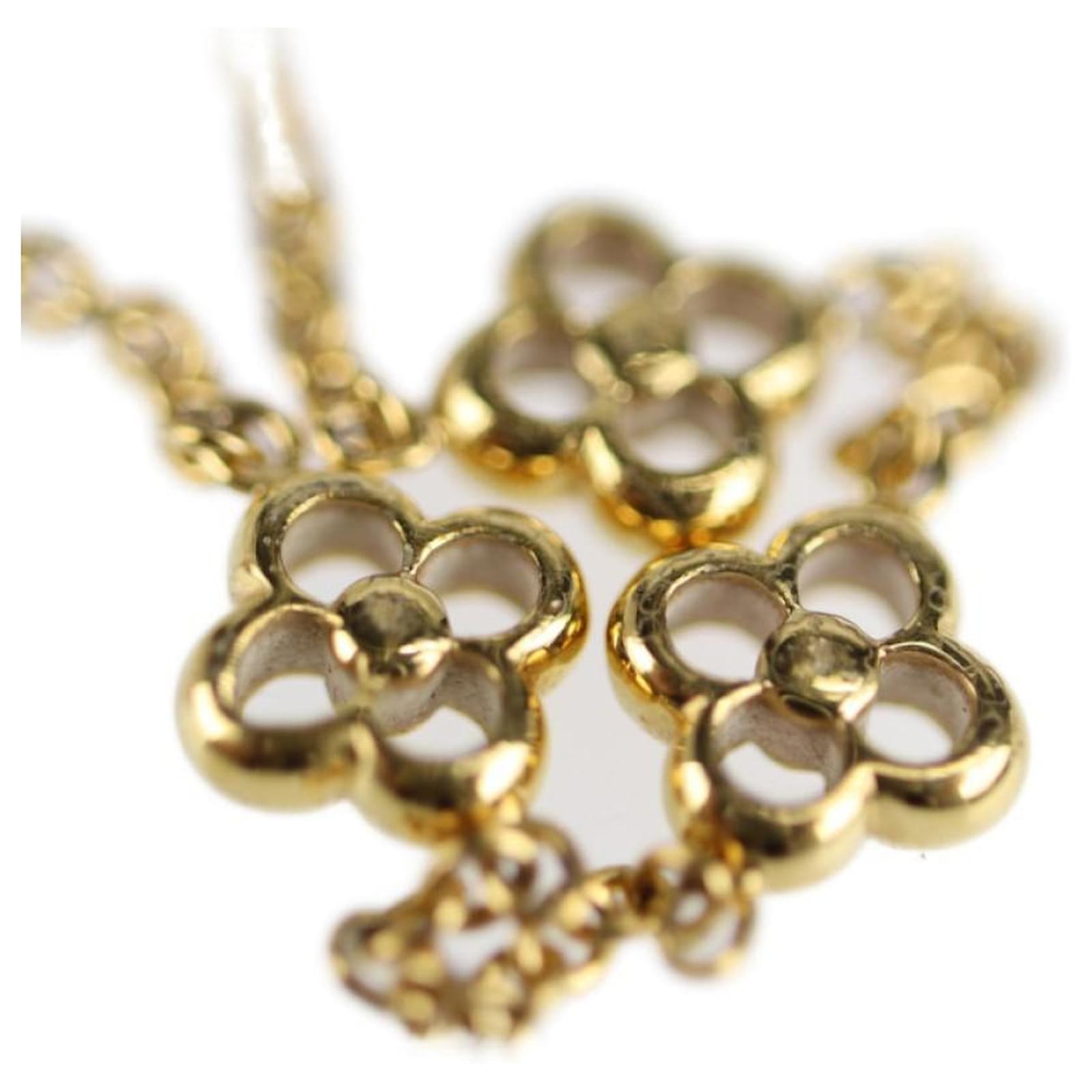 Used] LOUIS VUITTON Flowerful M68125 Necklace Metal Gold Golden