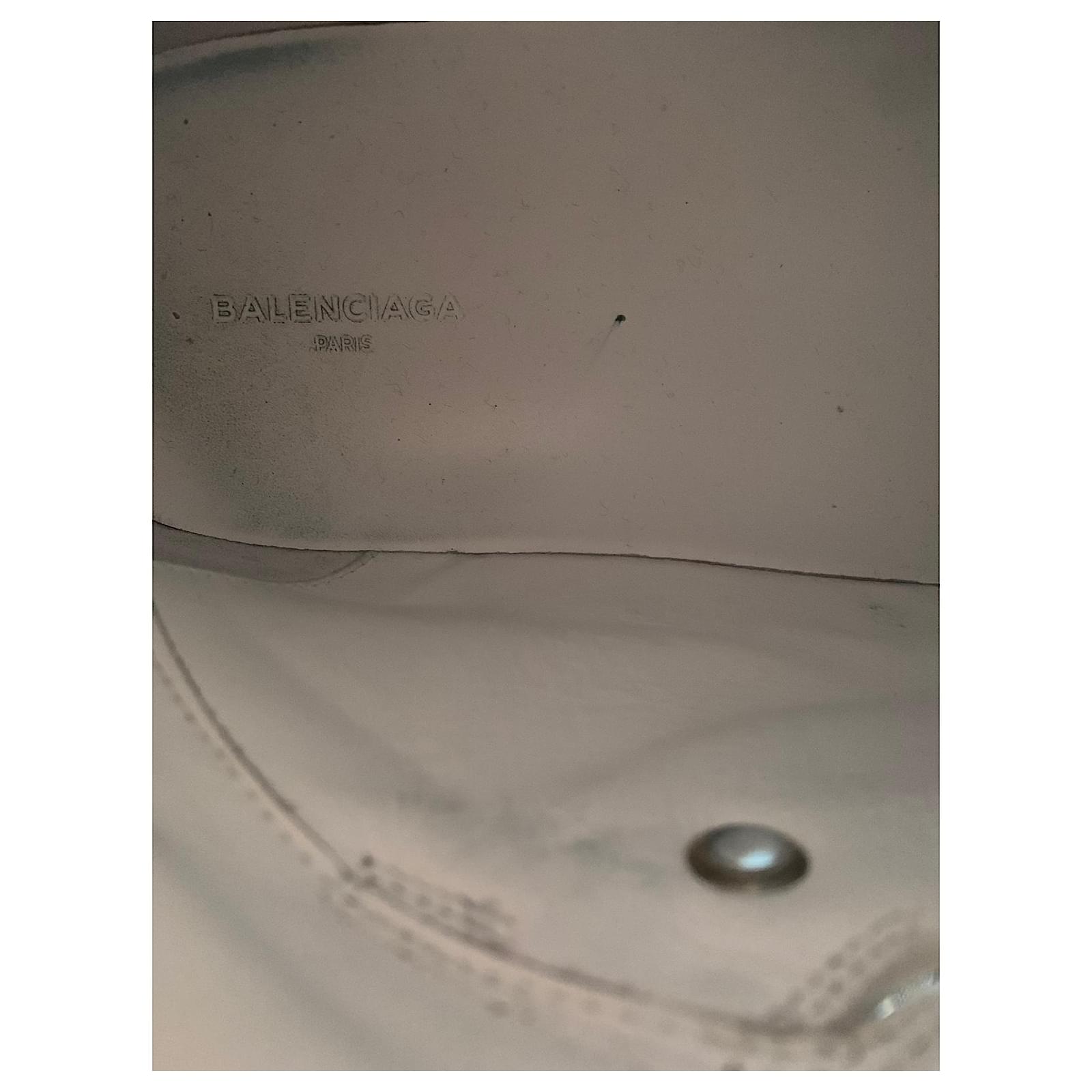 Sneakers alte Balenciaga bianche Bianco Pelle ref.498431 - Joli Closet