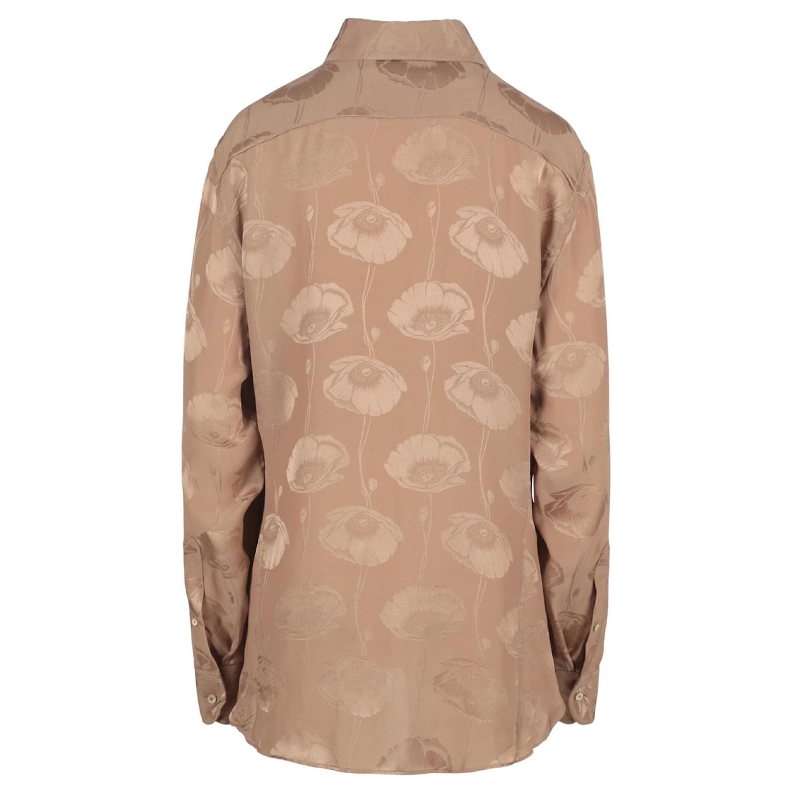 gucci camo blouse