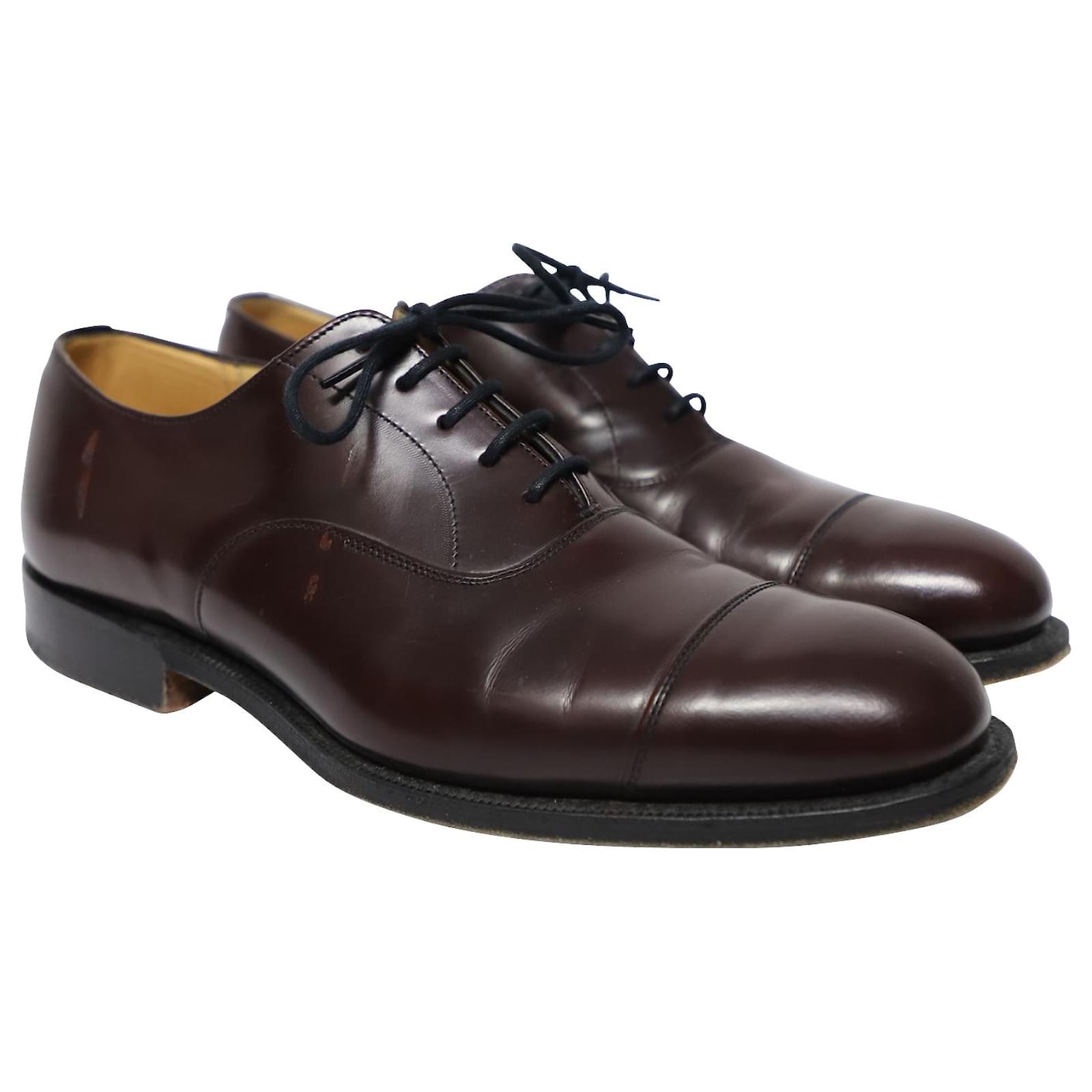 Church's Consul 173 Binder Polished Oxford in Burgundy Leather Dark red ...
