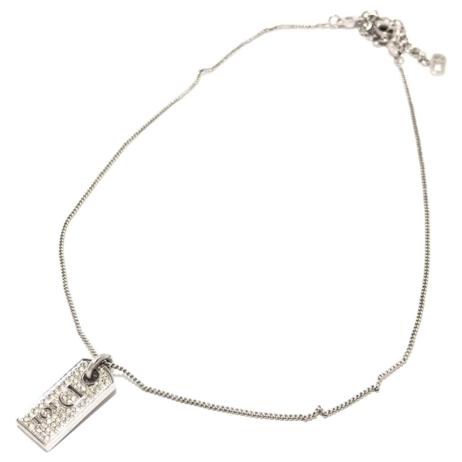 Dior necklace Silvery Metal ref.499308 Joli Closet