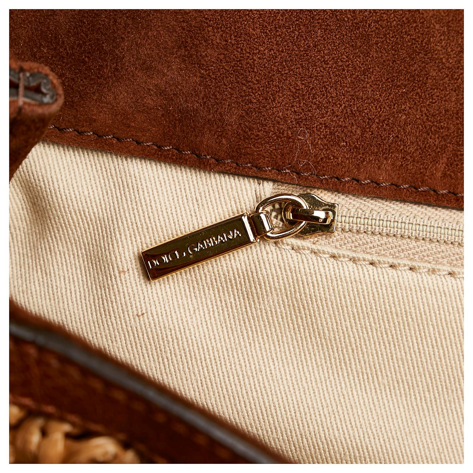Sac à Main Dolce & Gabbana Miss Sicile - Cuir Blanc Motif Géométrique - Occasion De Luxe