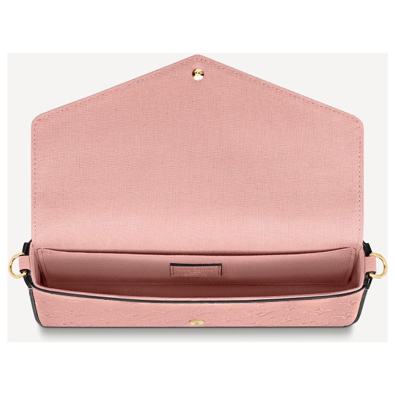 Louis Vuitton LV Felicie pochette pink empreinte Leather ref.500671 - Joli  Closet