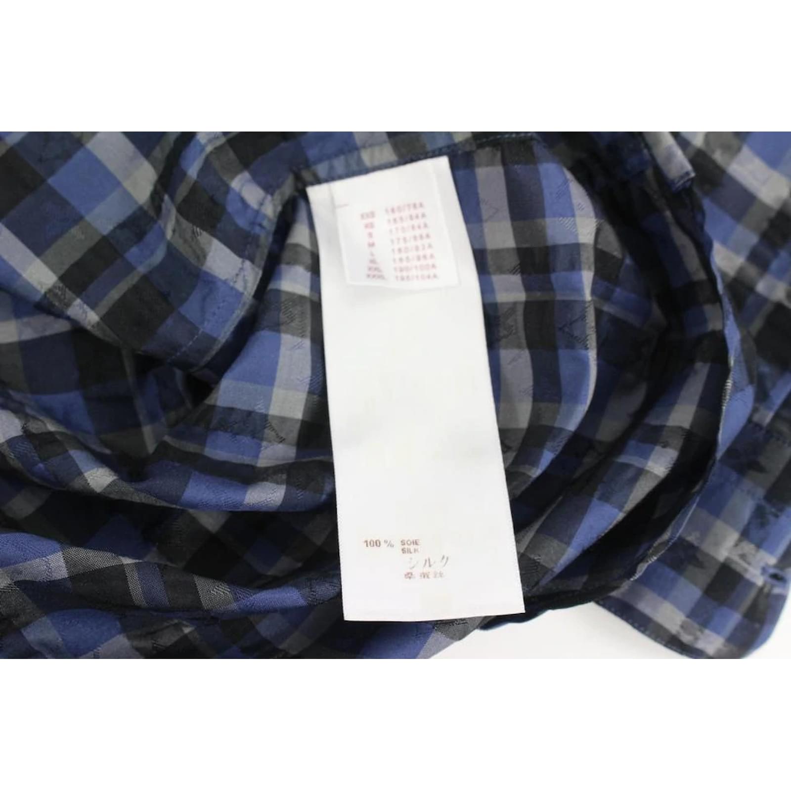 Louis Vuitton Camisa de manga larga con botones y monograma LV a cuadros XL para  hombre ref.501090 - Joli Closet