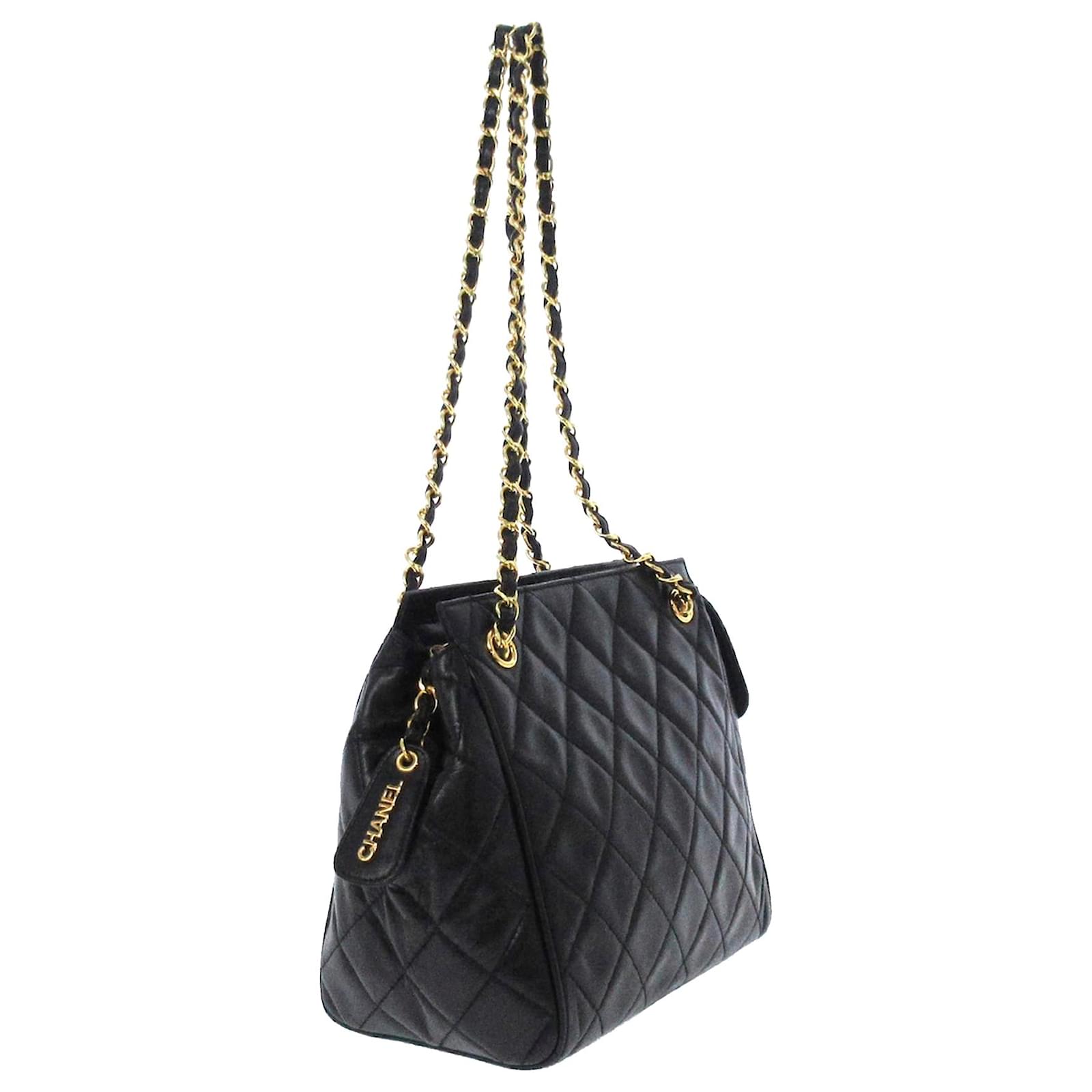 Chanel Black Matelasse Lambskin Leather Shoulder Bag ref.501131 - Joli ...