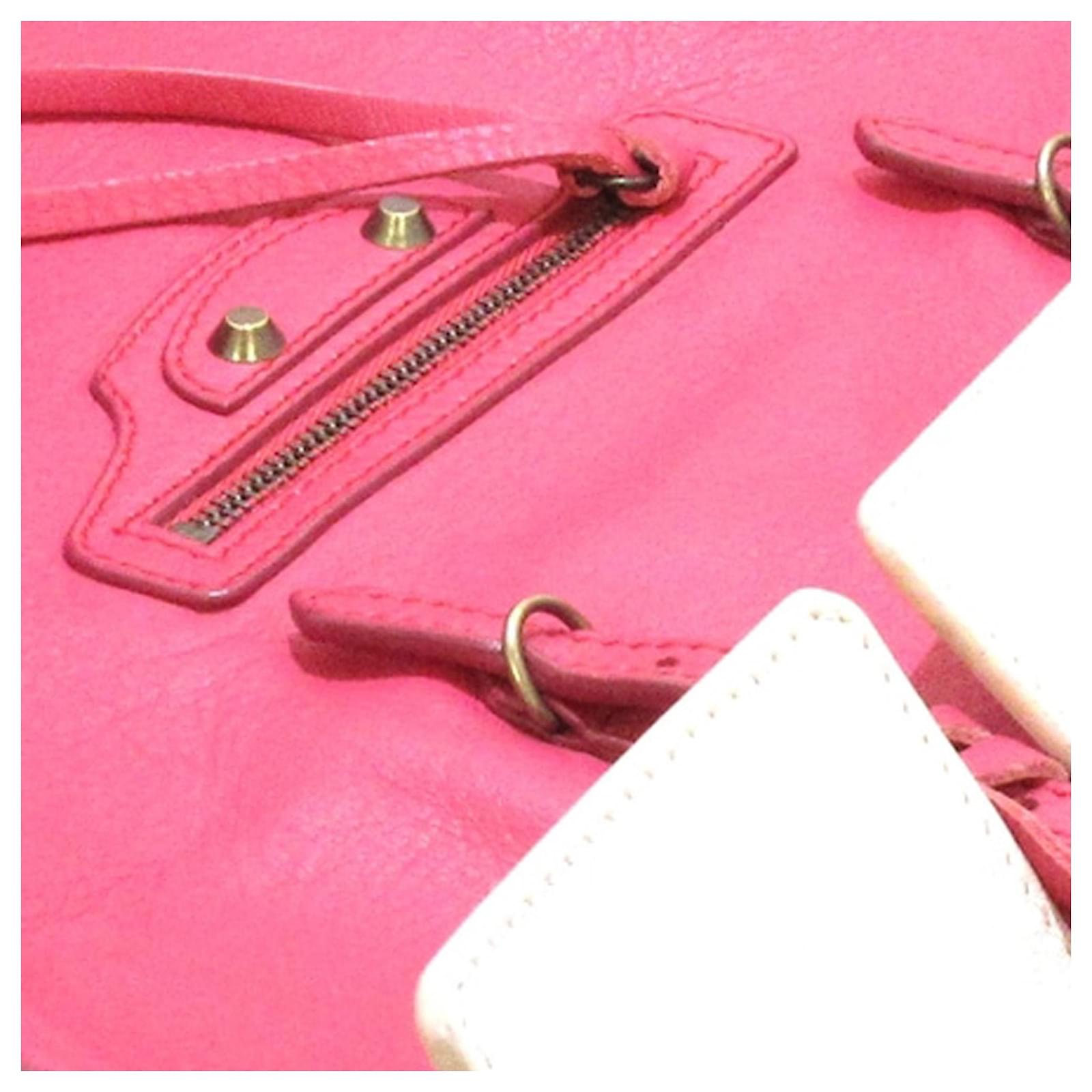 Balenciaga Pink Papier A5 Leather Tote Bag Pony-style calfskin ref.327423 -  Joli Closet