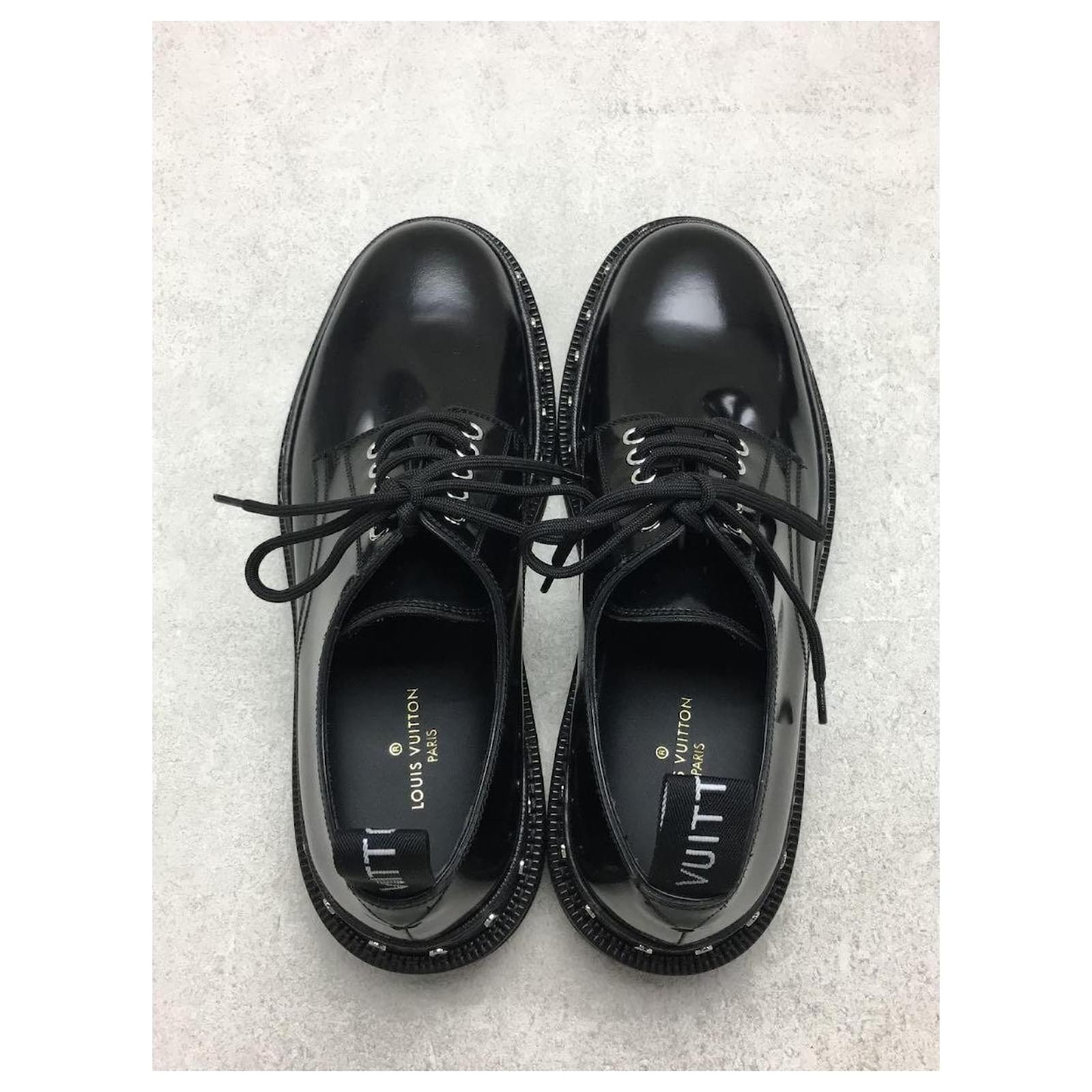 LOUIS VUITTON LV Black Ice Line Derby / Dress Shoes / UK7 / BLK ref.501969  - Joli Closet