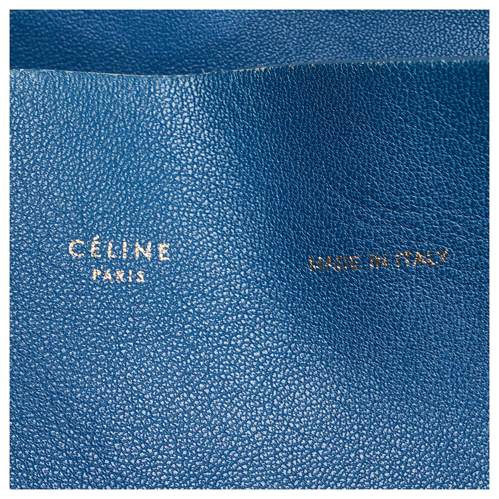 Céline Bicolor Horizontal Cabas Tote Brown Leather Pony-style calfskin  ref.895557 - Joli Closet