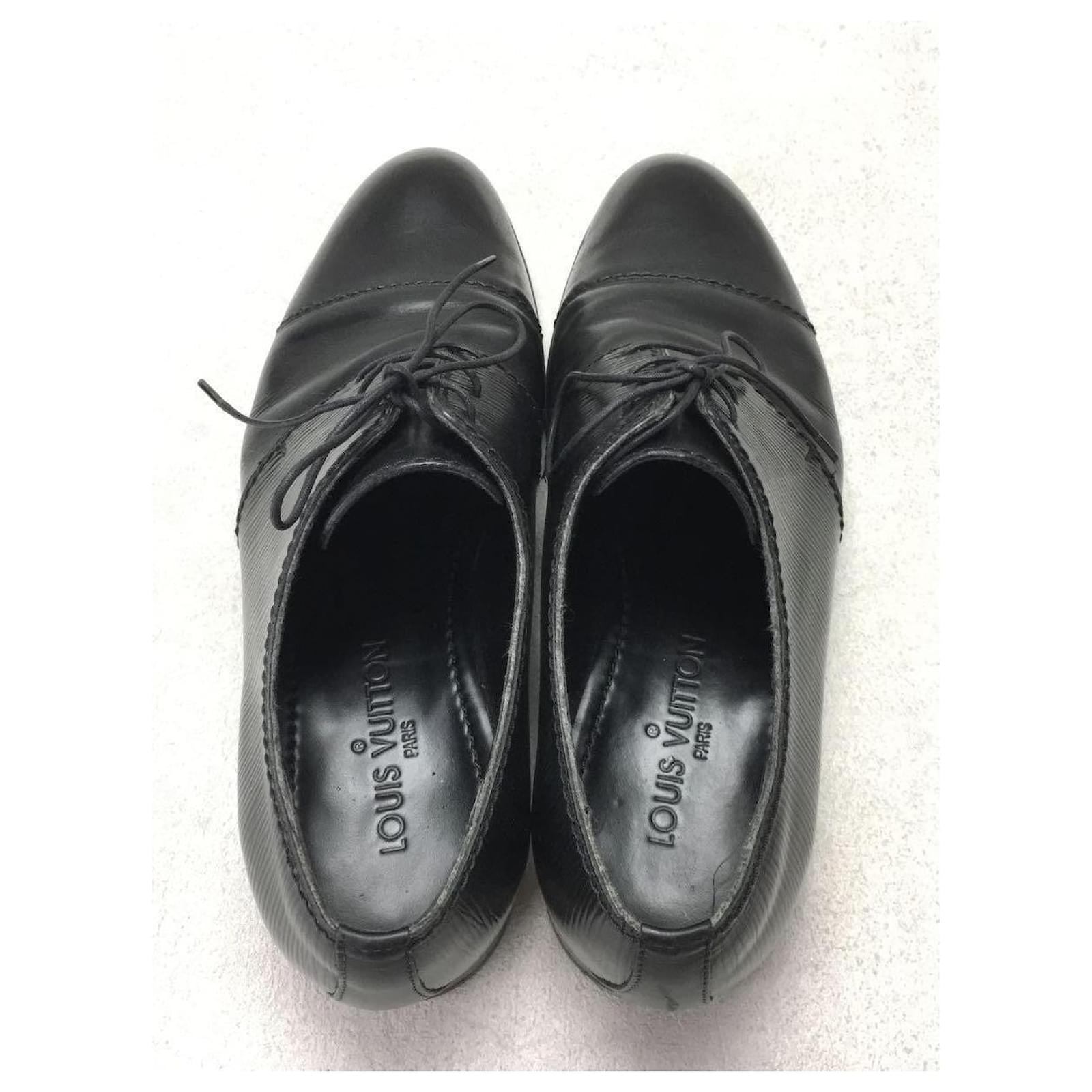 100% Calidad Original] Moda Nuevo Estilo Clásico Louis Vuitton Lv  Zapatillas De Deporte Hombres Mujeres Zapatos Casuales Con Cordones En  Relieve Letras Entretejidas Cuero Negro