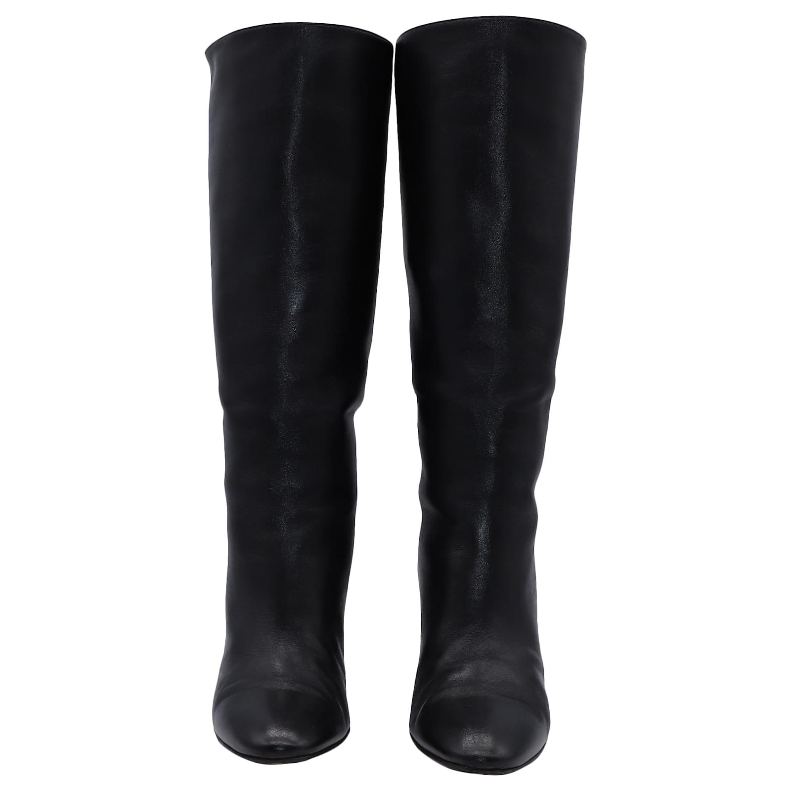 Gianvito rossi laura outlet 85 leather knee boots