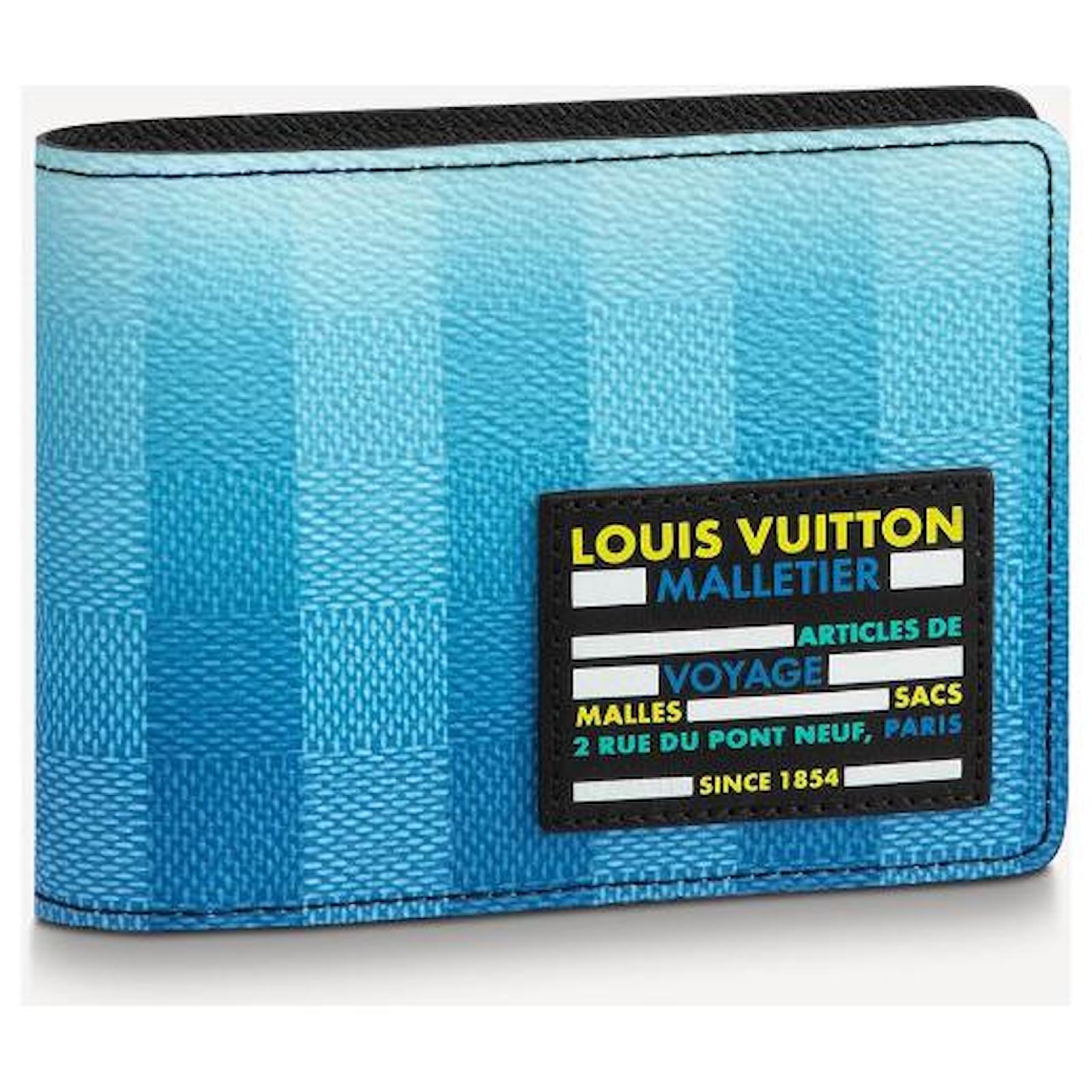 Lv Multiple Wallet Blue