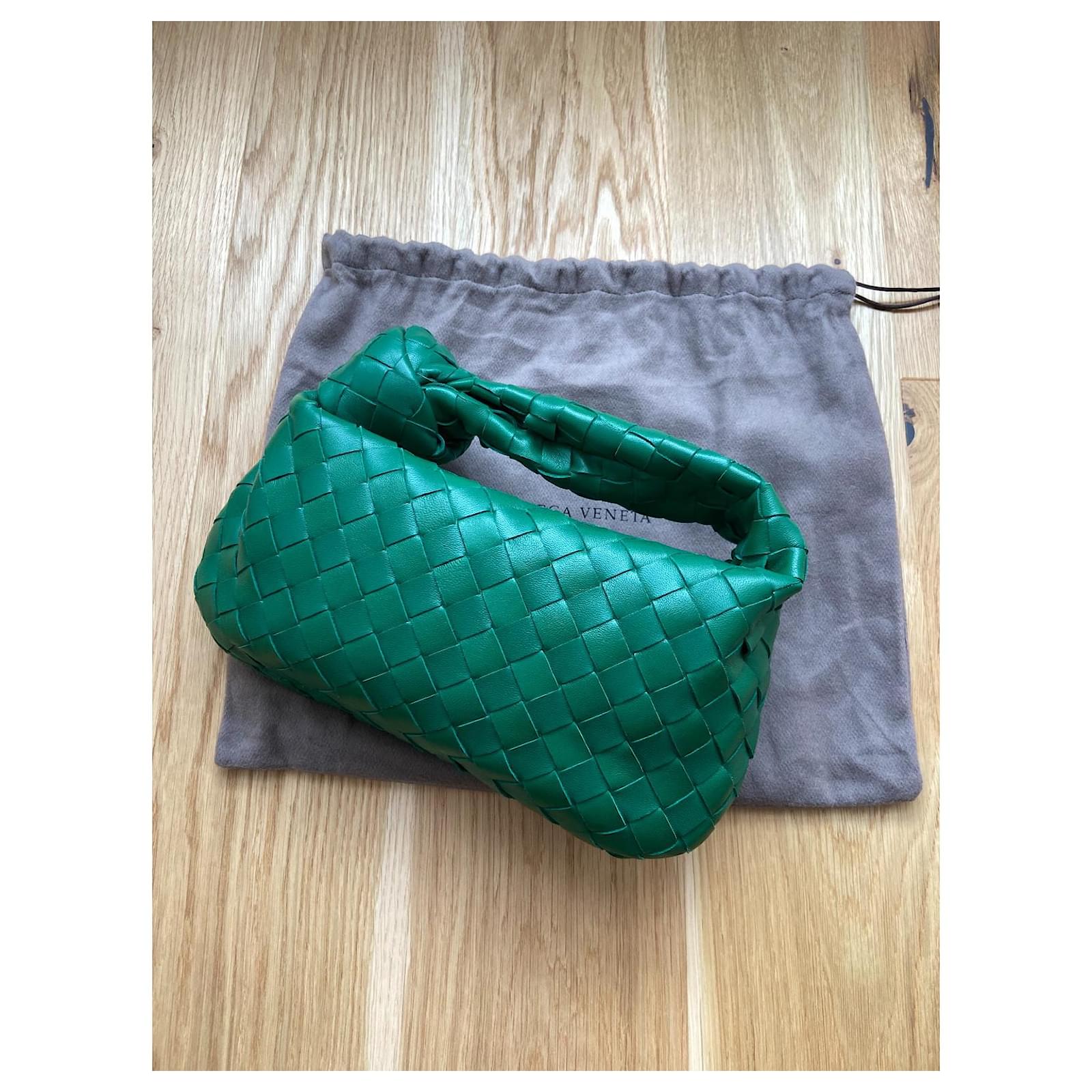 Jodie leather handbag Bottega Veneta Green in Leather - 29827126