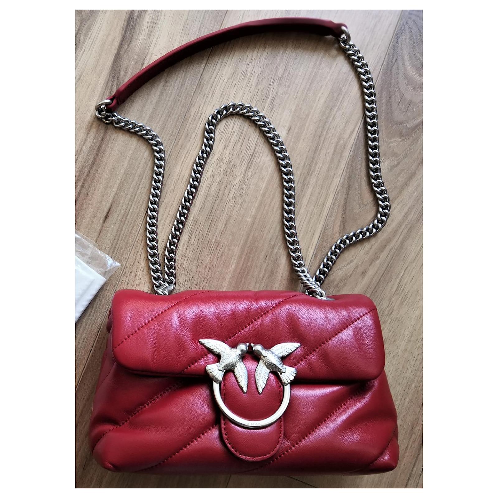 Quilt Pinko Bag 2022 Love Puff Quilt Pinko Bag In Quilted Leather