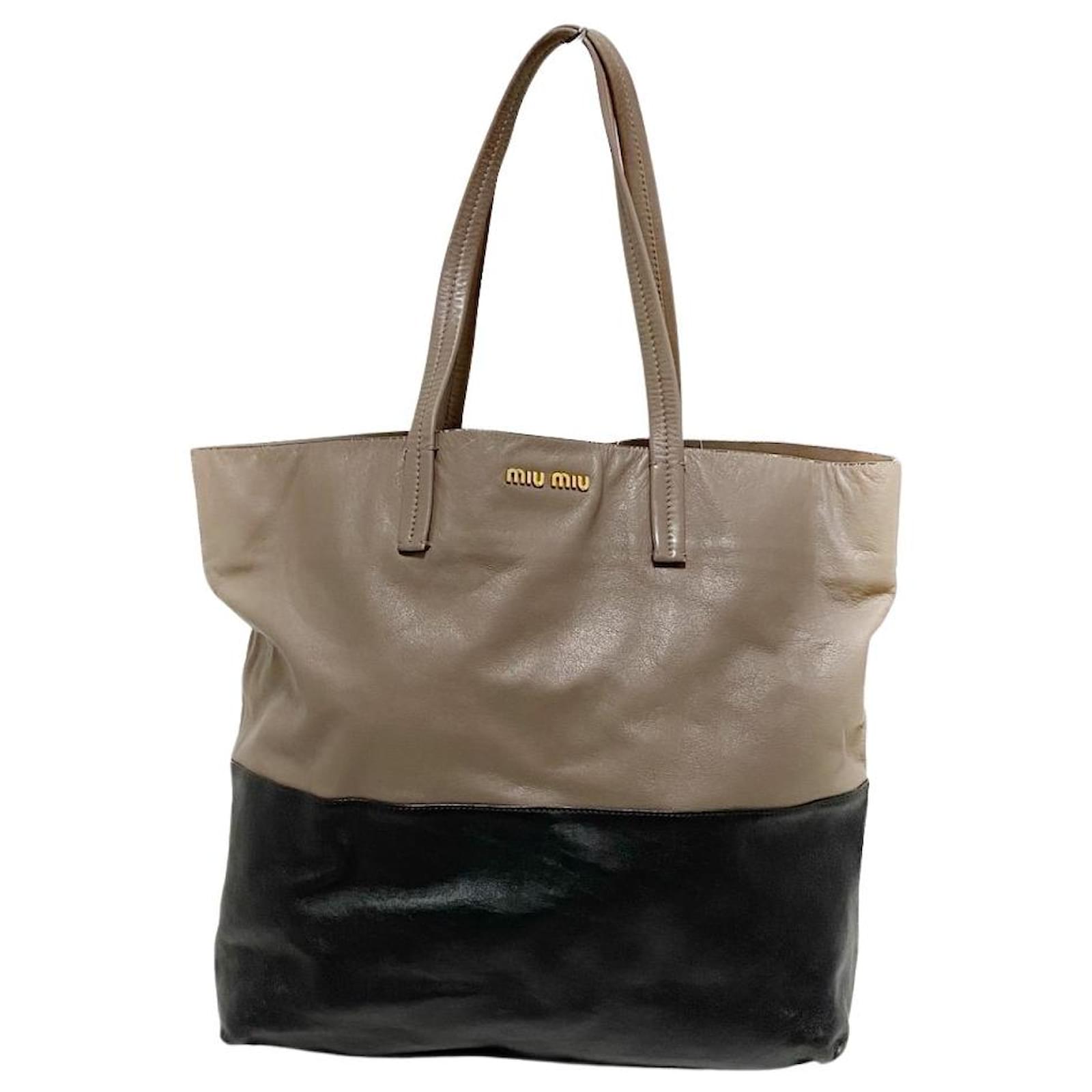 Miu Miu Tote bag Leather ref.502519 Joli Closet